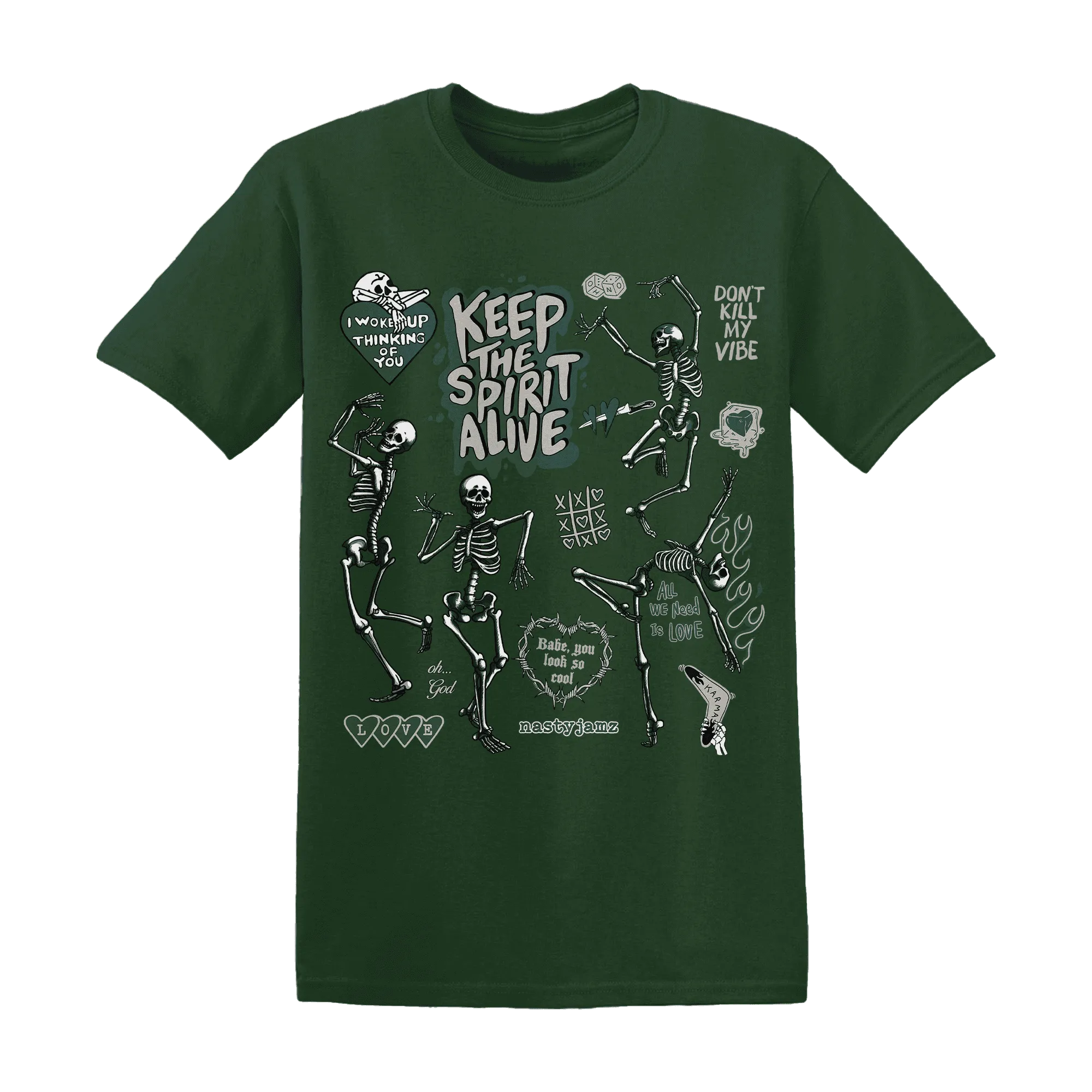 Oxidized-Green-4s-NastyJamz-T-Shirt-Match-Keep-The-Spirit-Alive