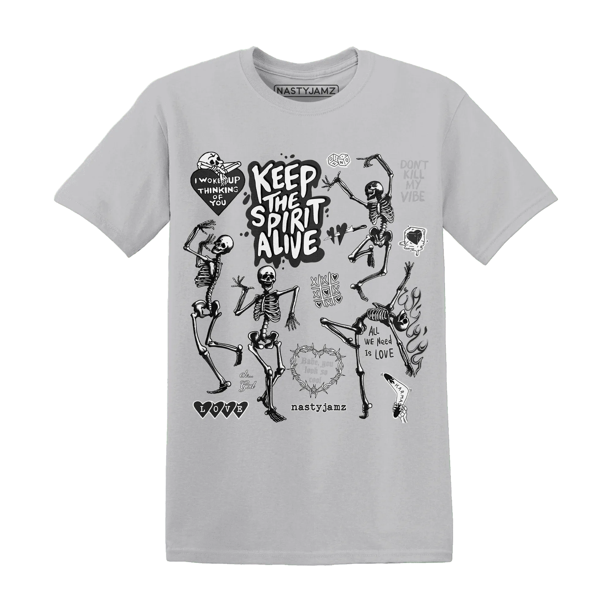 White-Thunder-4s-NastyJamz-T-Shirt-Match-Keep-The-Spirit-Alive