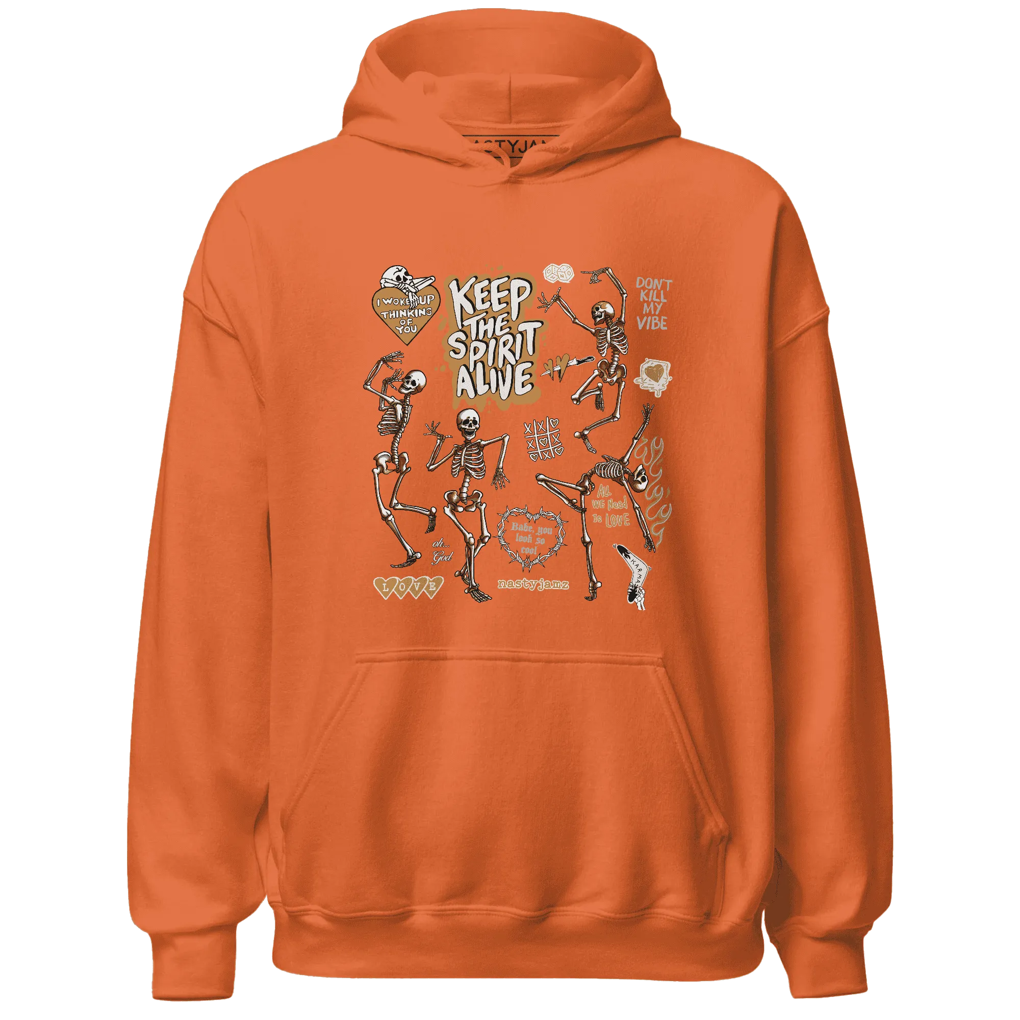 Dunk-Low-Retro-Wheat-Orange-Hoodie-Match-Keep-The-Spirit-Alive