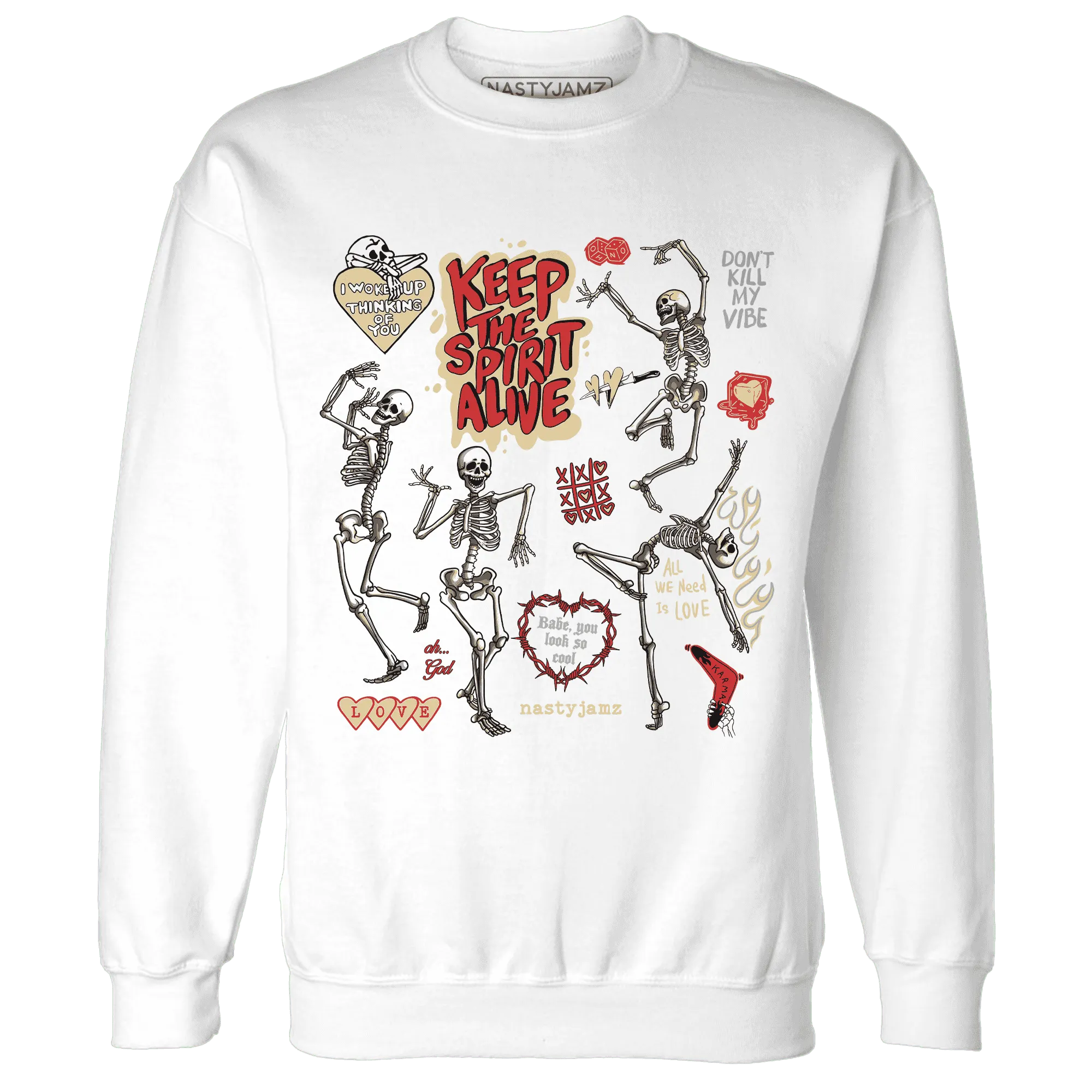 Dunk-Strawberry-Waffle-Sweatshirt-Match-Keep-The-Spirit-Alive