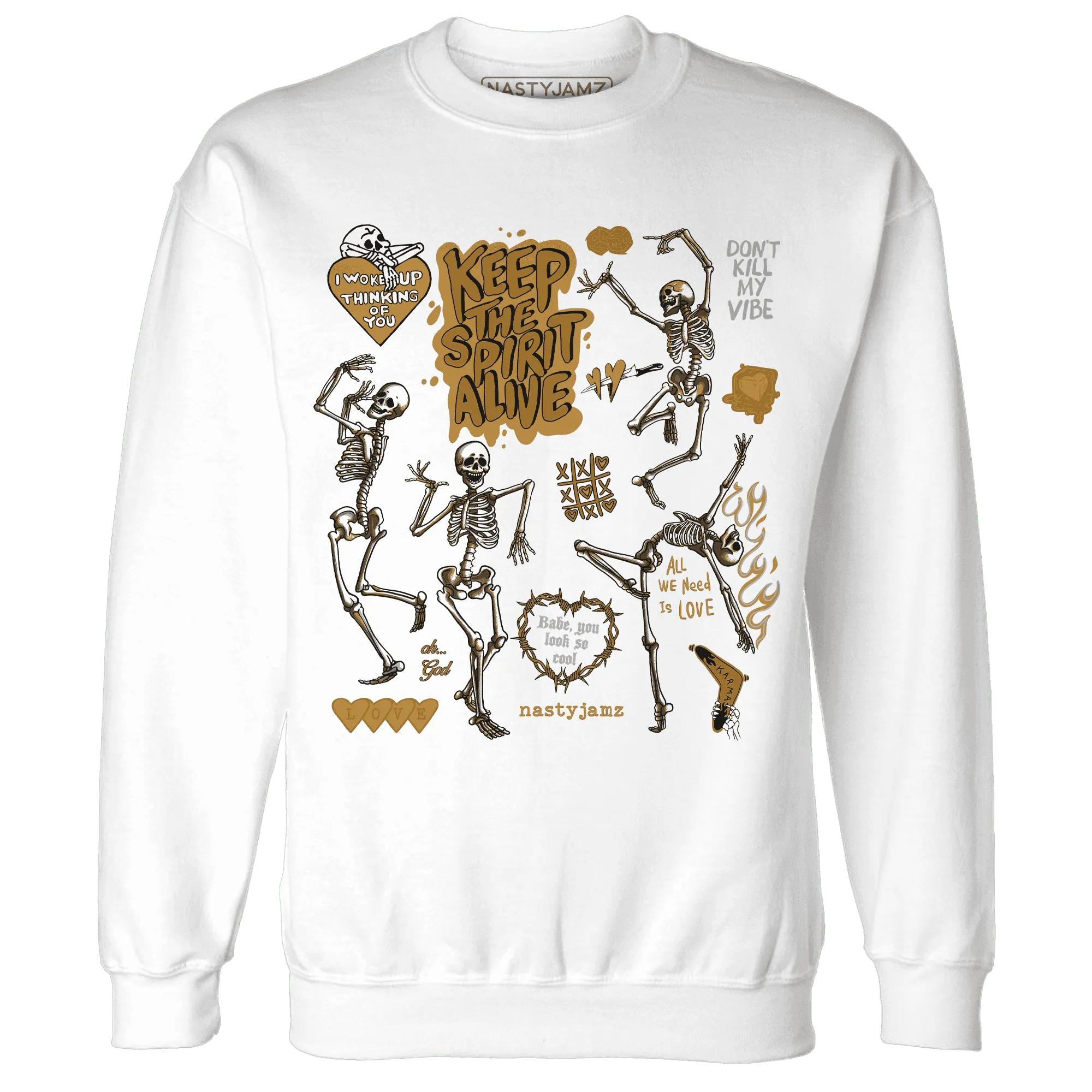Wheat-13s-NastyJamz-Sweatshirt-Match-Keep-The-Spirit-Alive
