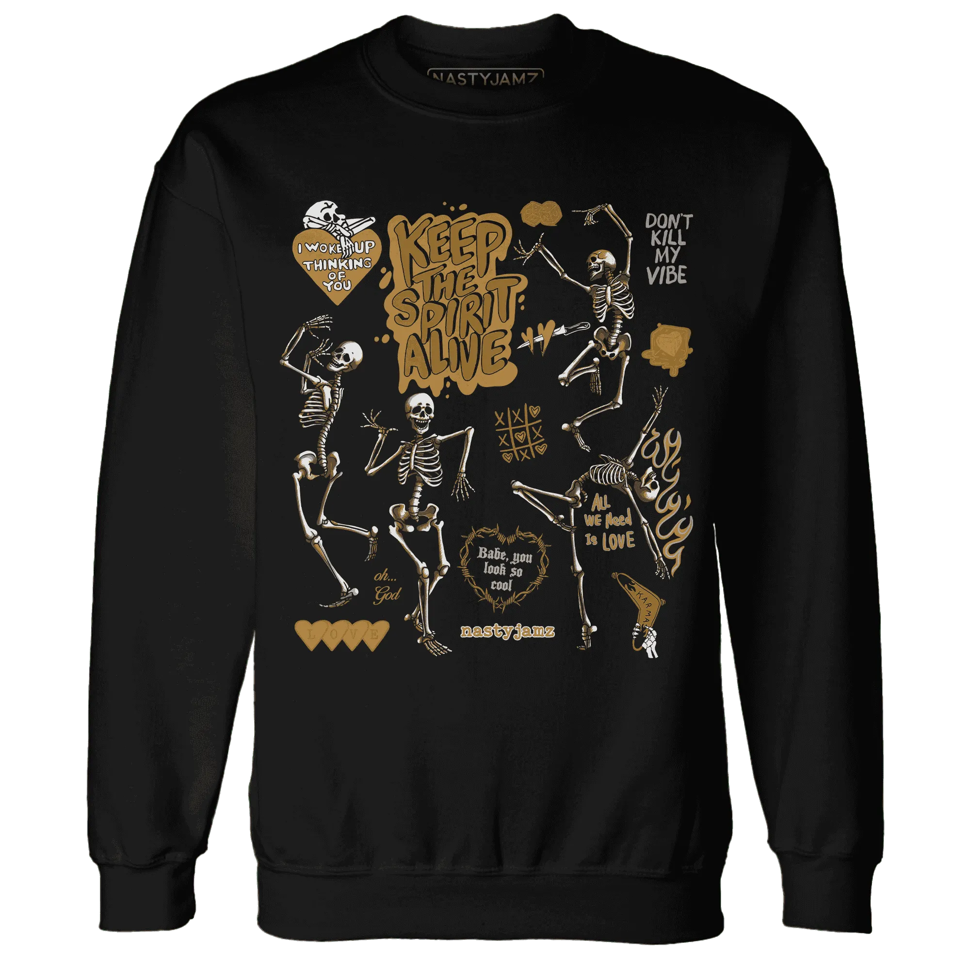 Wheat-13s-NastyJamz-Sweatshirt-Match-Keep-The-Spirit-Alive