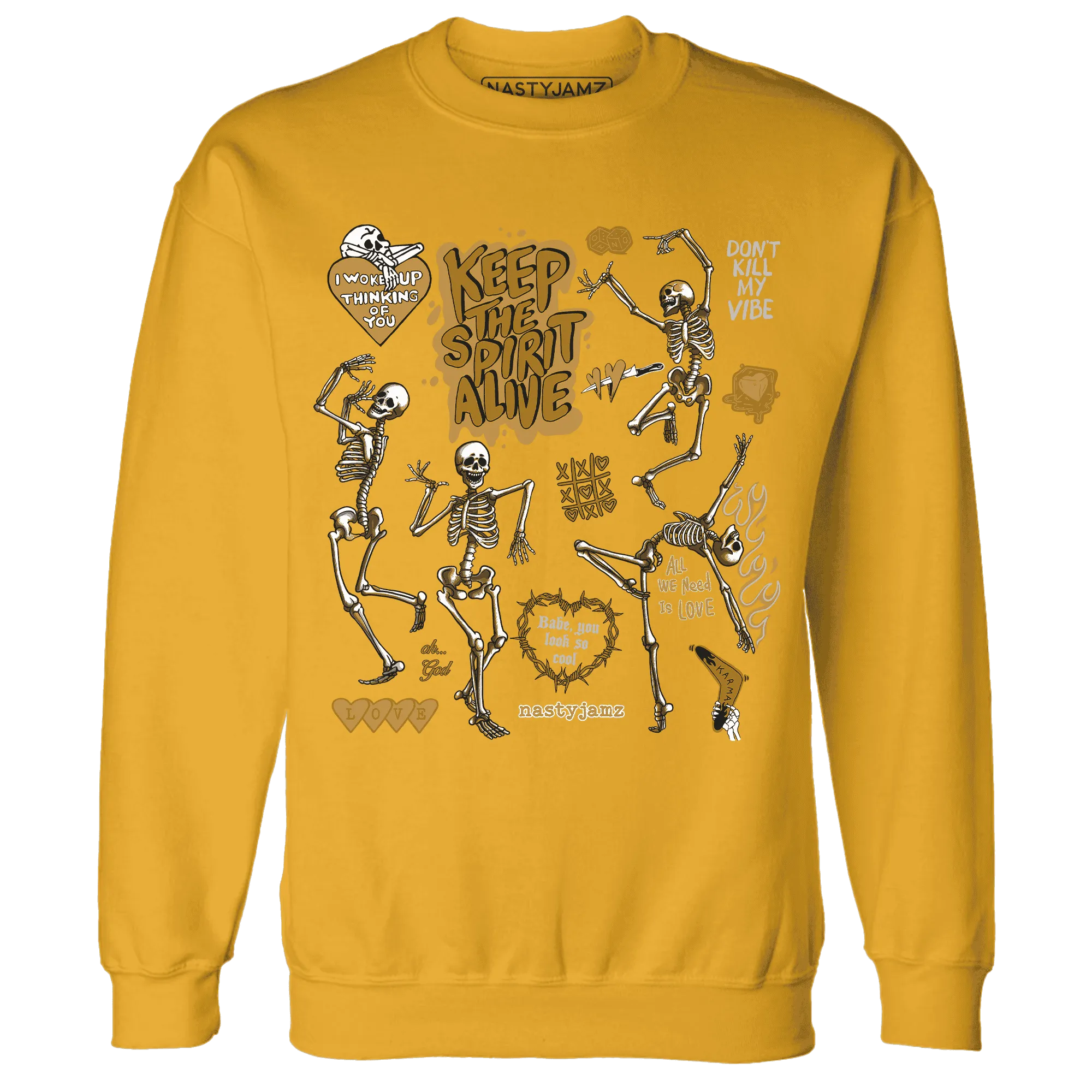 Wheat-13s-NastyJamz-Sweatshirt-Match-Keep-The-Spirit-Alive
