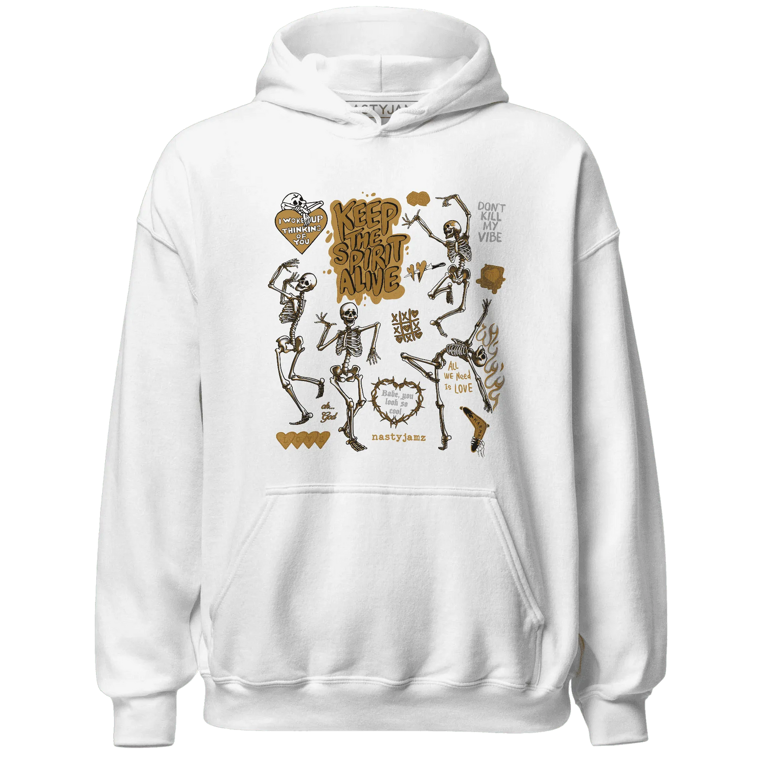 Wheat-13s-NastyJamz-Hoodie-Match-Keep-The-Spirit-Alive