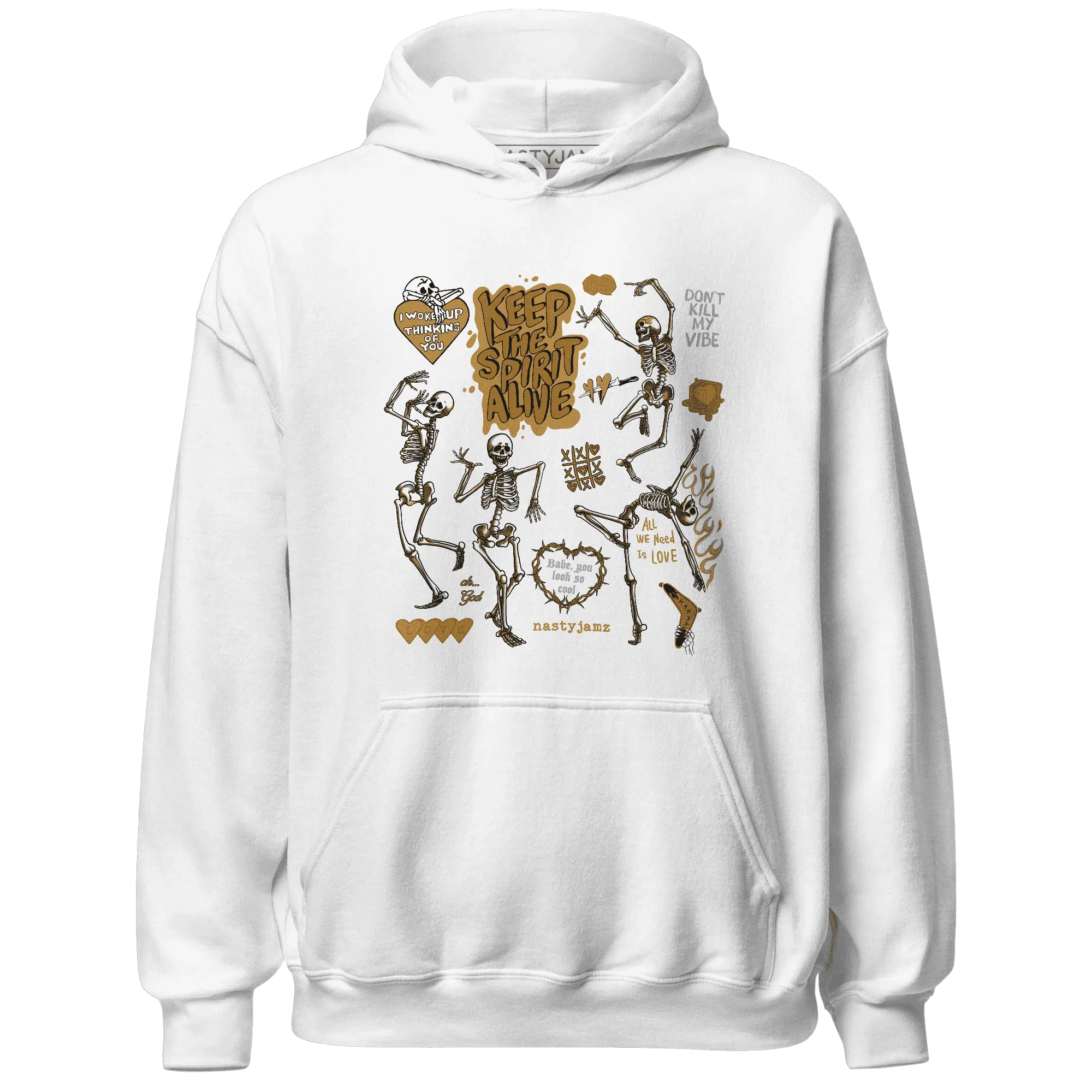 Wheat-13s-NastyJamz-Hoodie-Match-Keep-The-Spirit-Alive