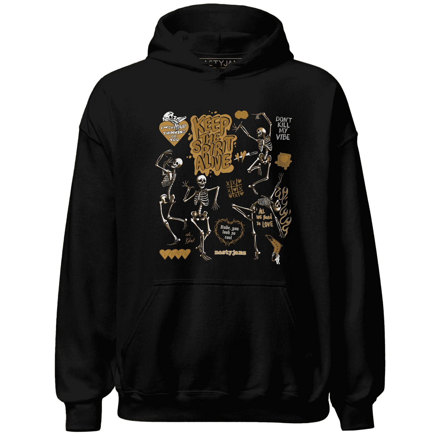Wheat-13s-NastyJamz-Hoodie-Match-Keep-The-Spirit-Alive
