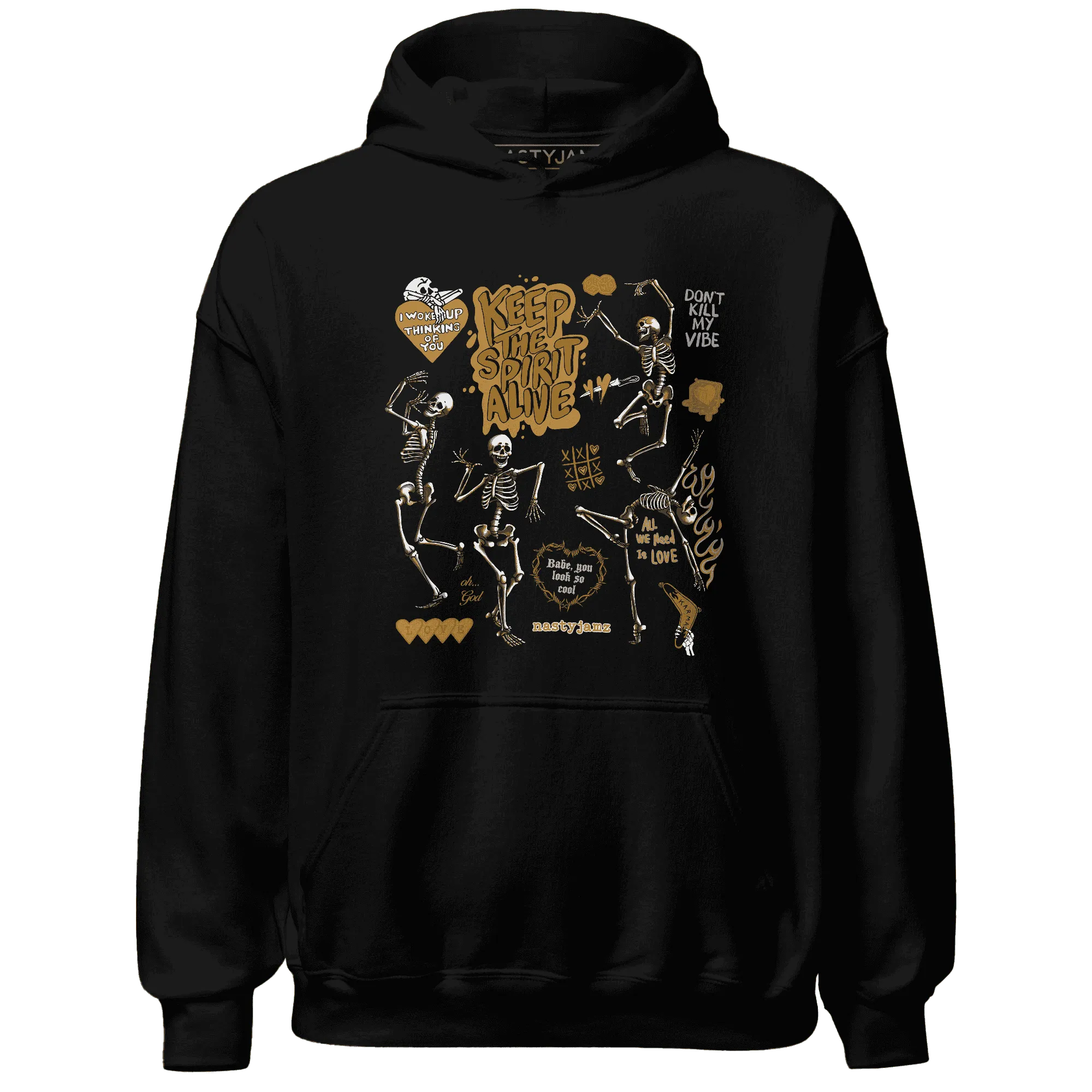 Wheat-13s-NastyJamz-Hoodie-Match-Keep-The-Spirit-Alive