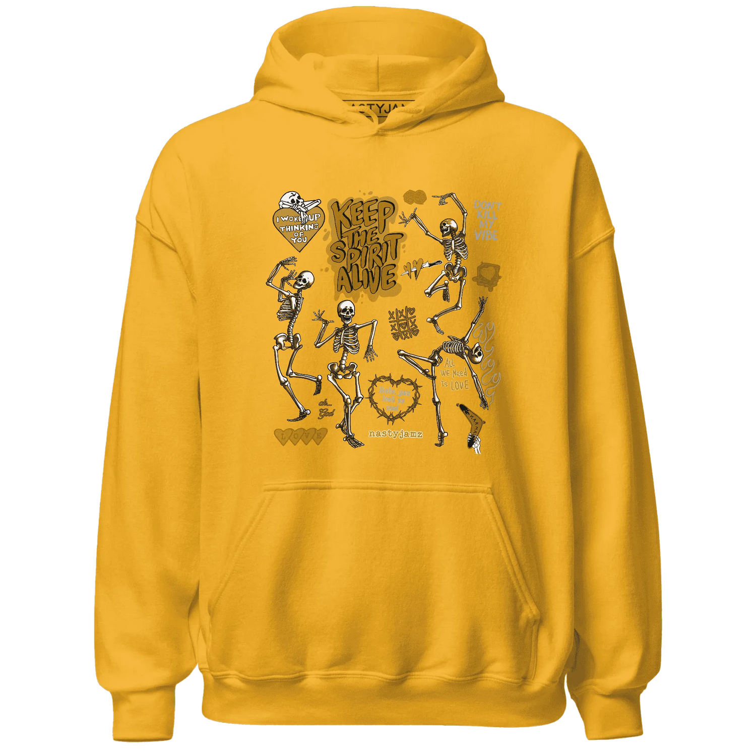 Wheat-13s-NastyJamz-Hoodie-Match-Keep-The-Spirit-Alive