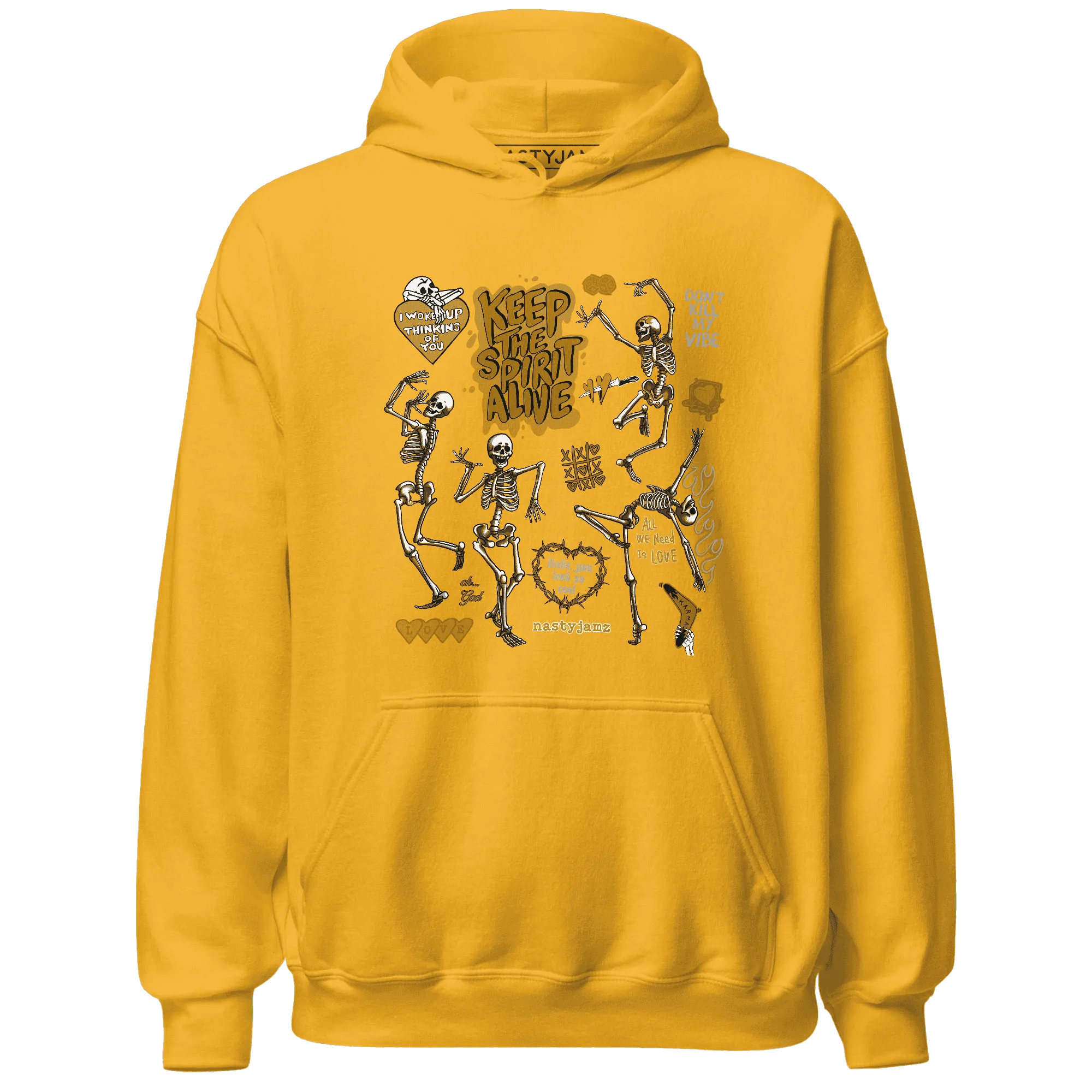 Wheat-13s-NastyJamz-Hoodie-Match-Keep-The-Spirit-Alive