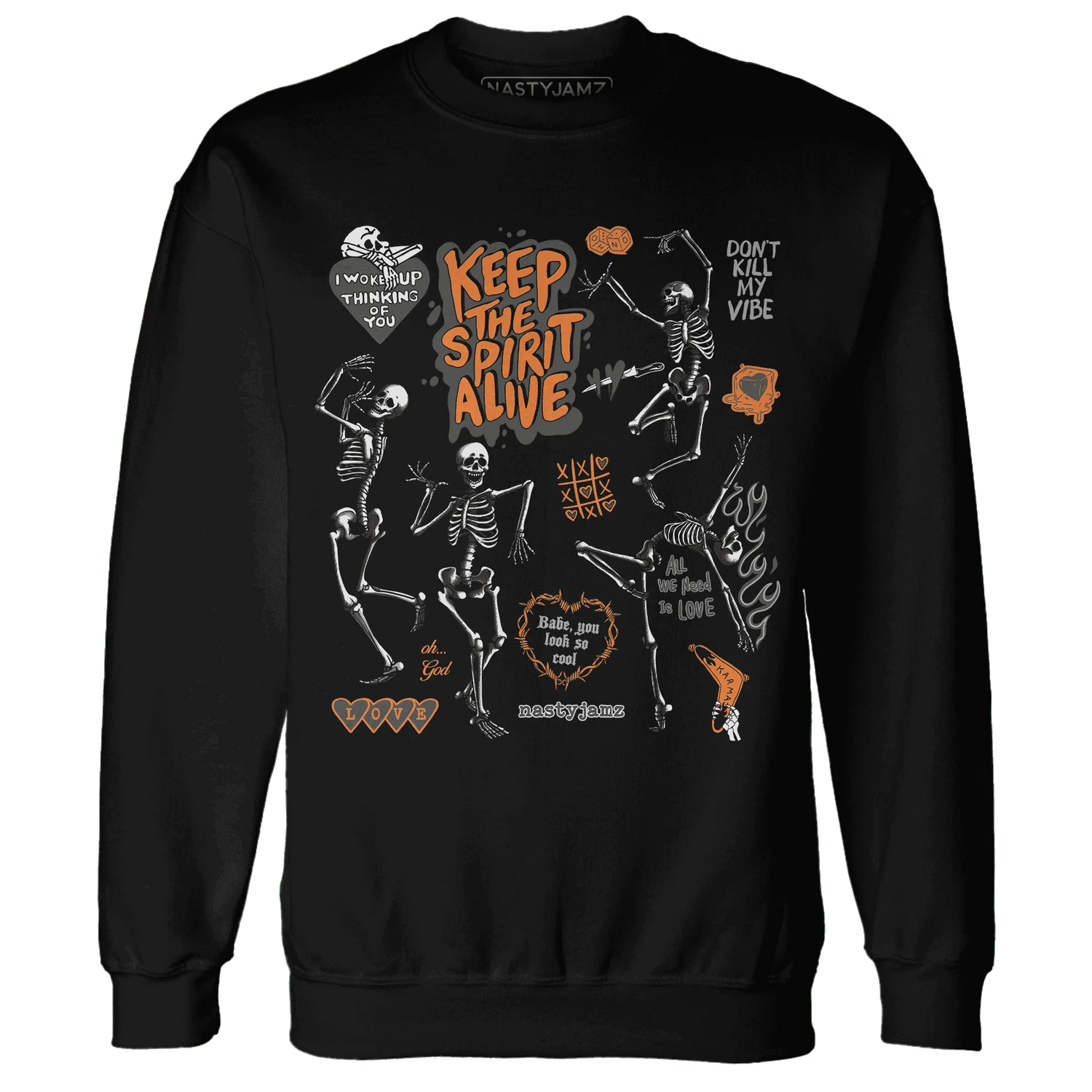 Fear-Pack-3s-NastyJamz-Sweatshirt-Match-Keep-The-Spirit-Alive