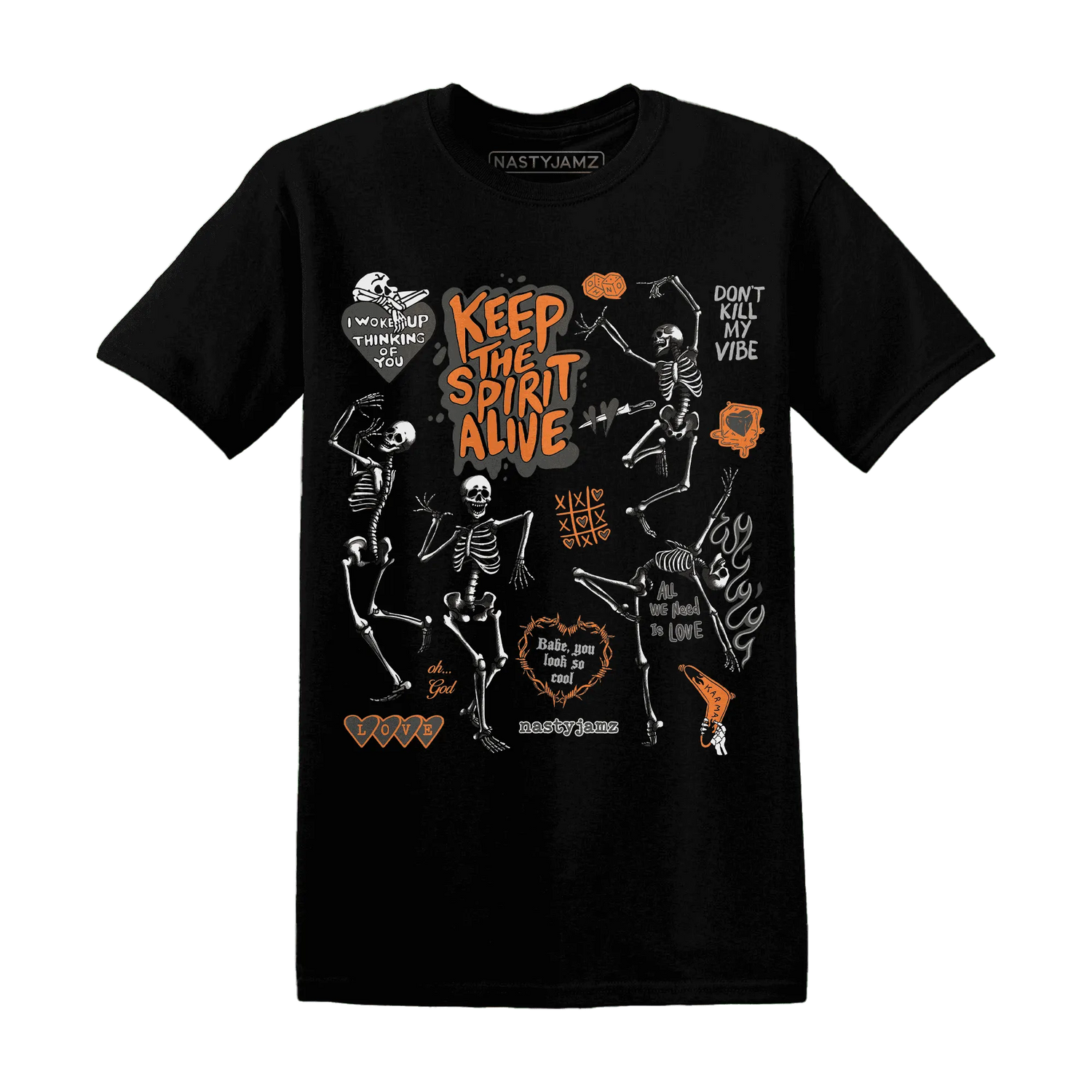 Fear-Pack-3s-NastyJamz-T-Shirt-Match-Keep-The-Spirit-Alive