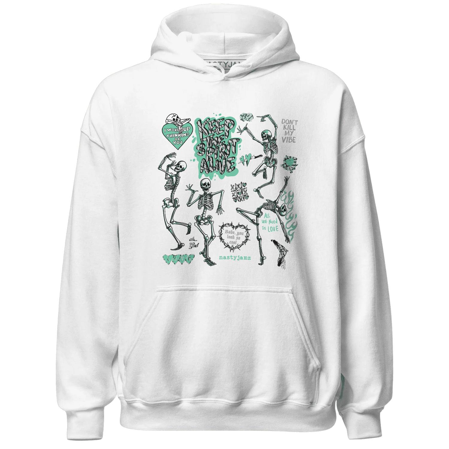 Green-Glow-3s-NastyJamz-Hoodie-Match-Keep-The-Spirit-Alive