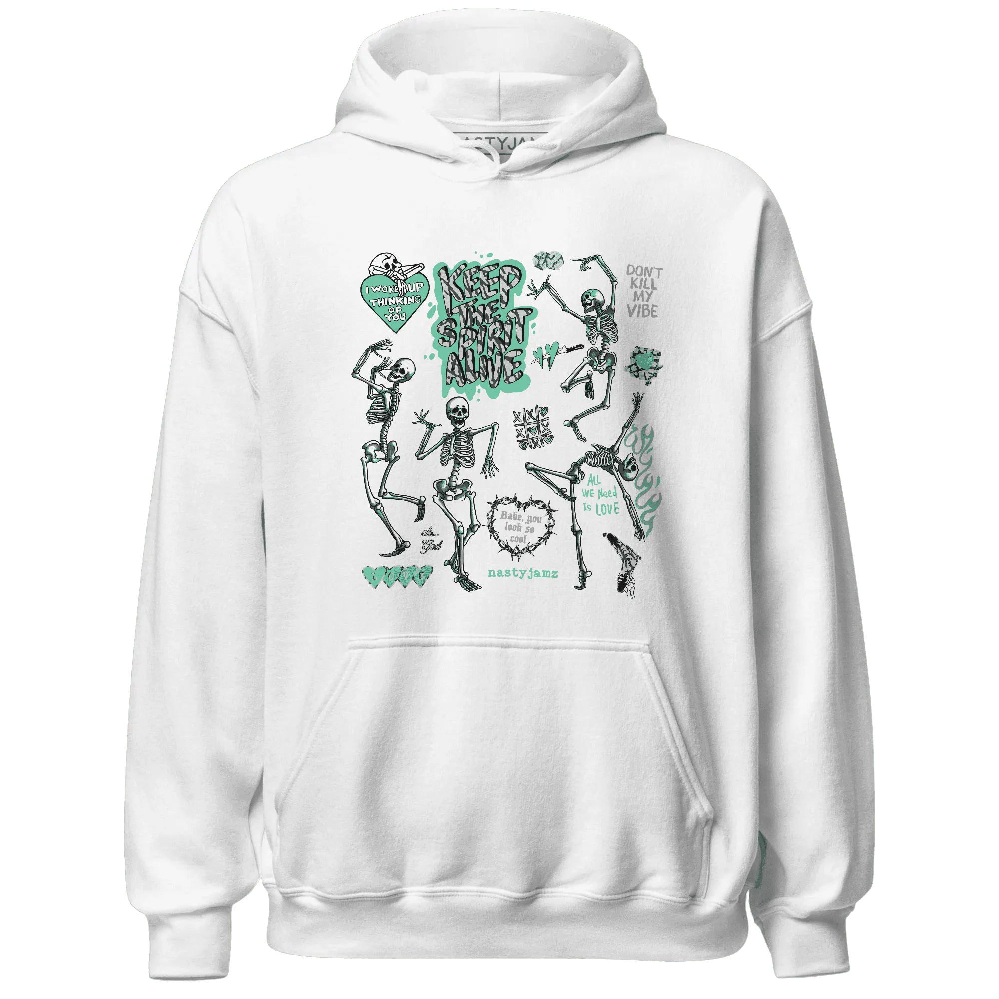Green-Glow-3s-NastyJamz-Hoodie-Match-Keep-The-Spirit-Alive
