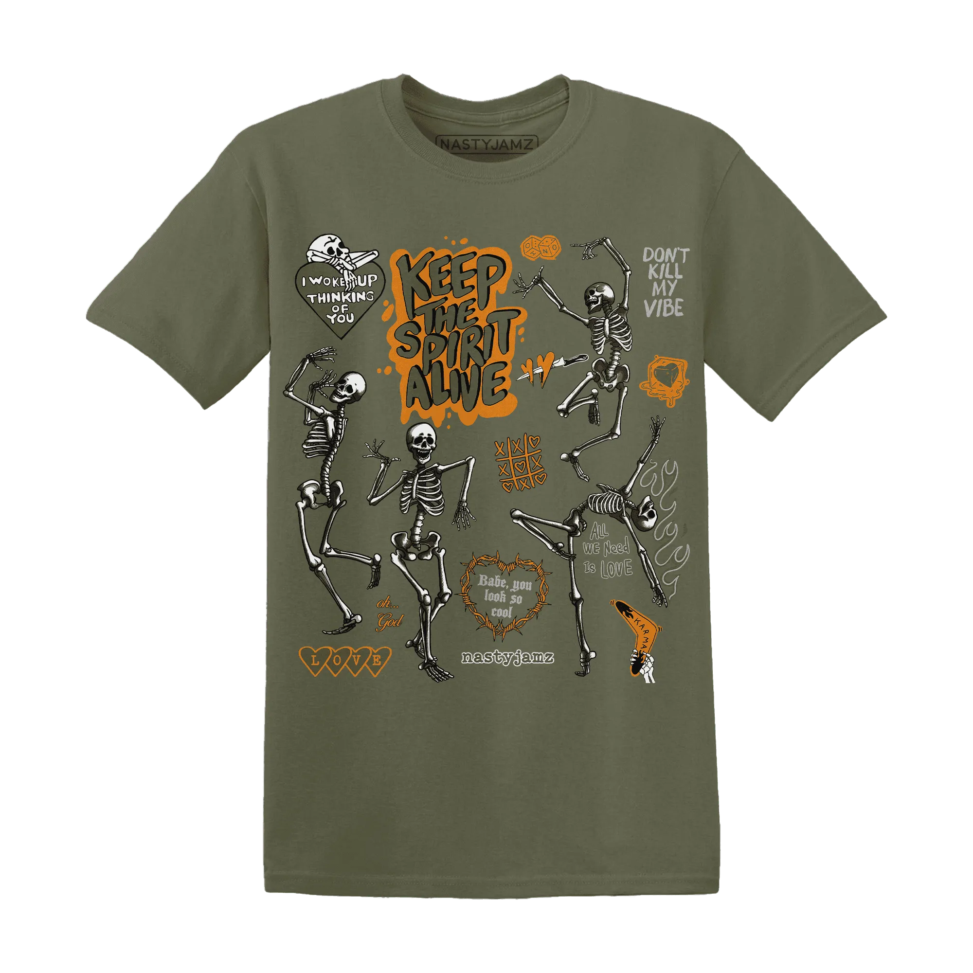 Olive-5s-NastyJamz-T-Shirt-Match-Keep-The-Spirit-Alive