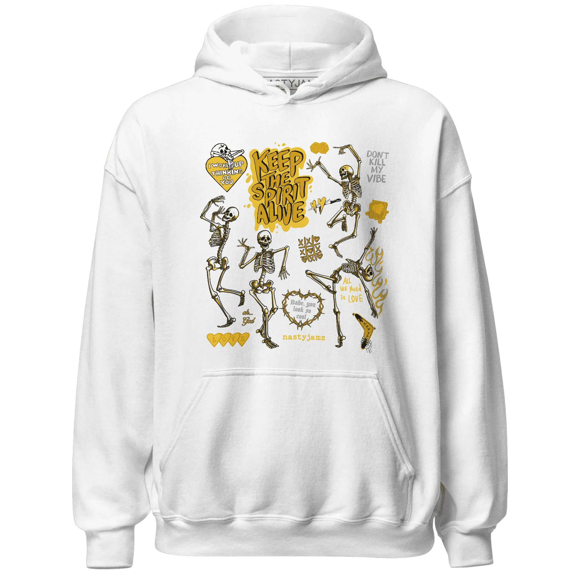 Yellow-Ochre-6s-NastyJamz-Hoodie-Match-Keep-The-Spirit-Alive