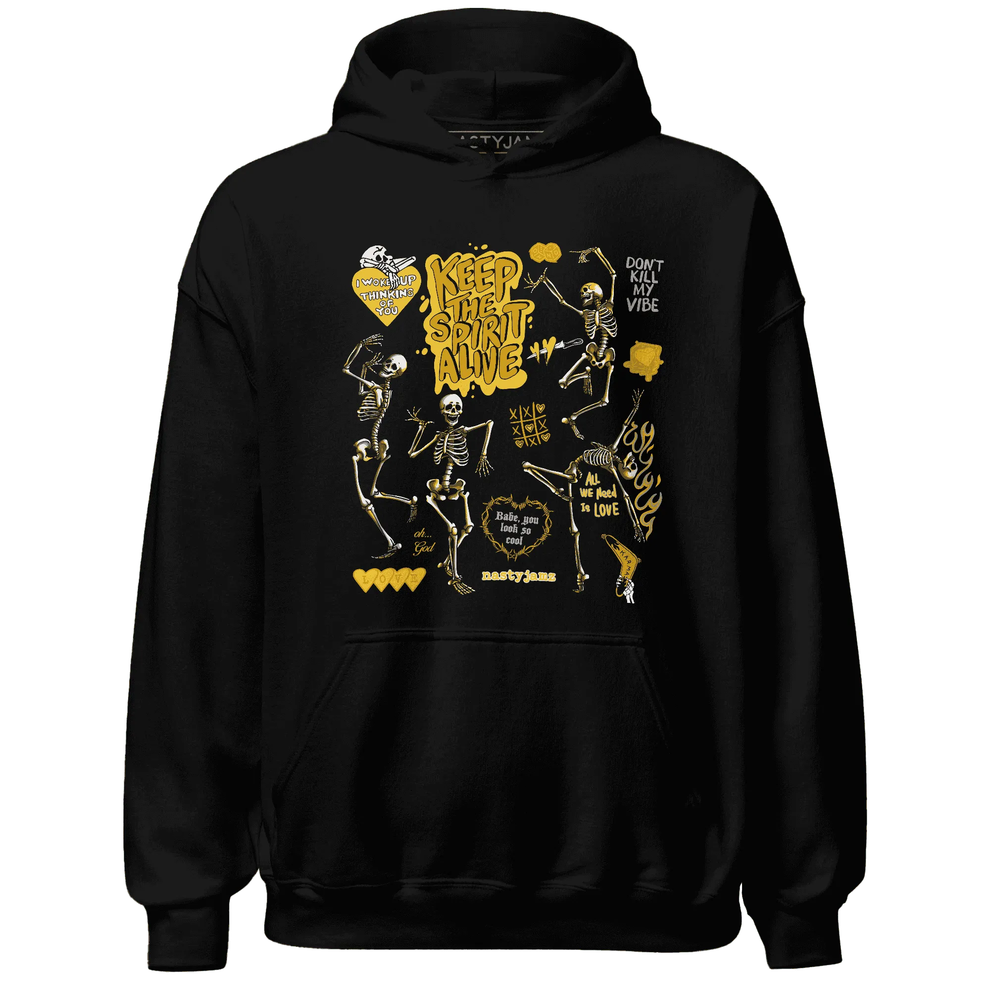 Yellow-Ochre-6s-NastyJamz-Hoodie-Match-Keep-The-Spirit-Alive