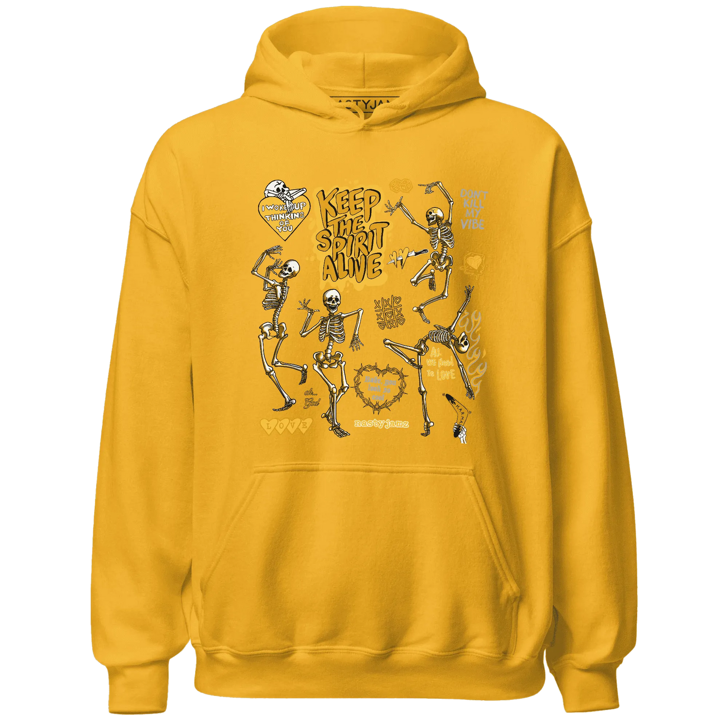 Yellow-Ochre-6s-NastyJamz-Hoodie-Match-Keep-The-Spirit-Alive