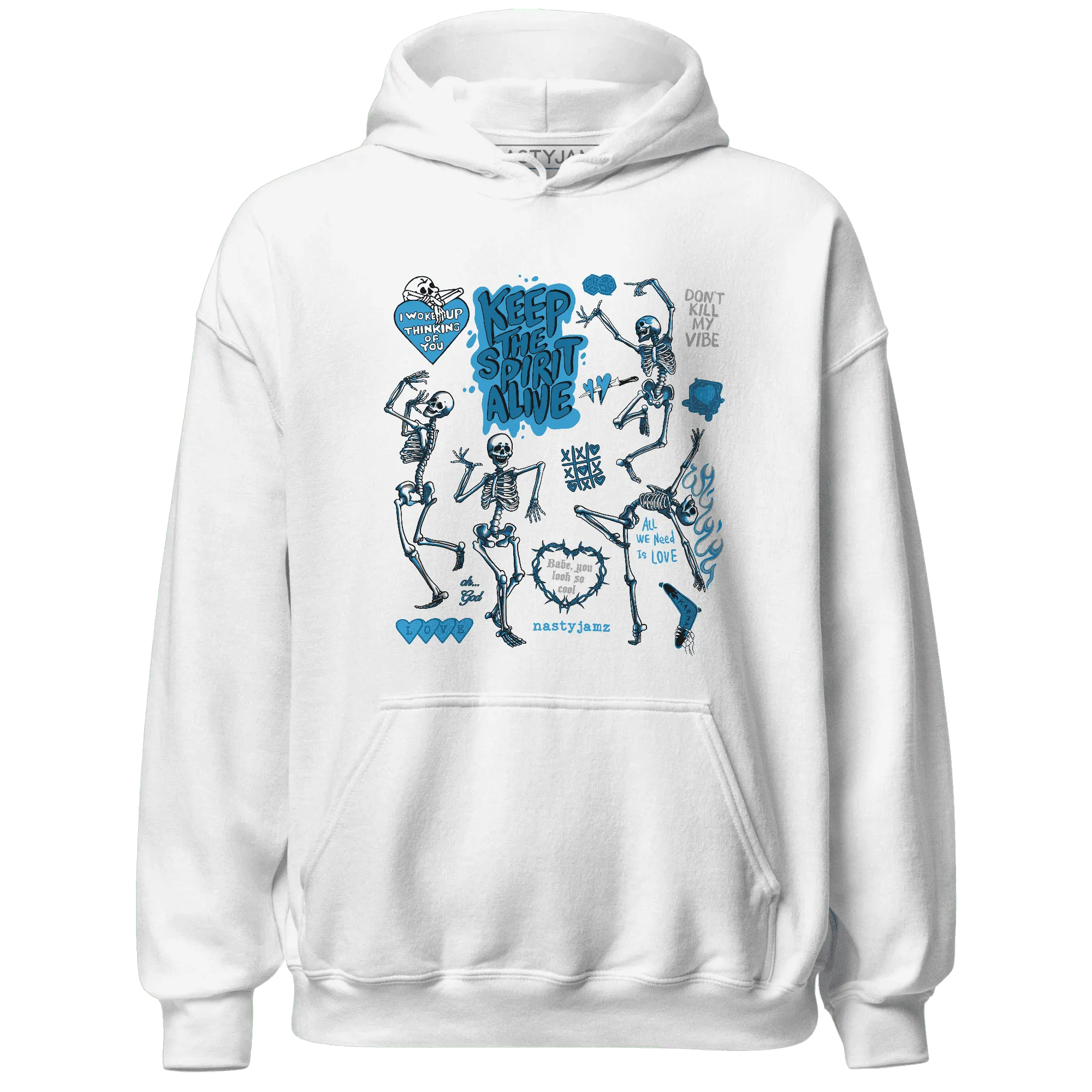 Powder-Blue-9s-NastyJamz-Hoodie-Match-Keep-The-Spirit-Alive