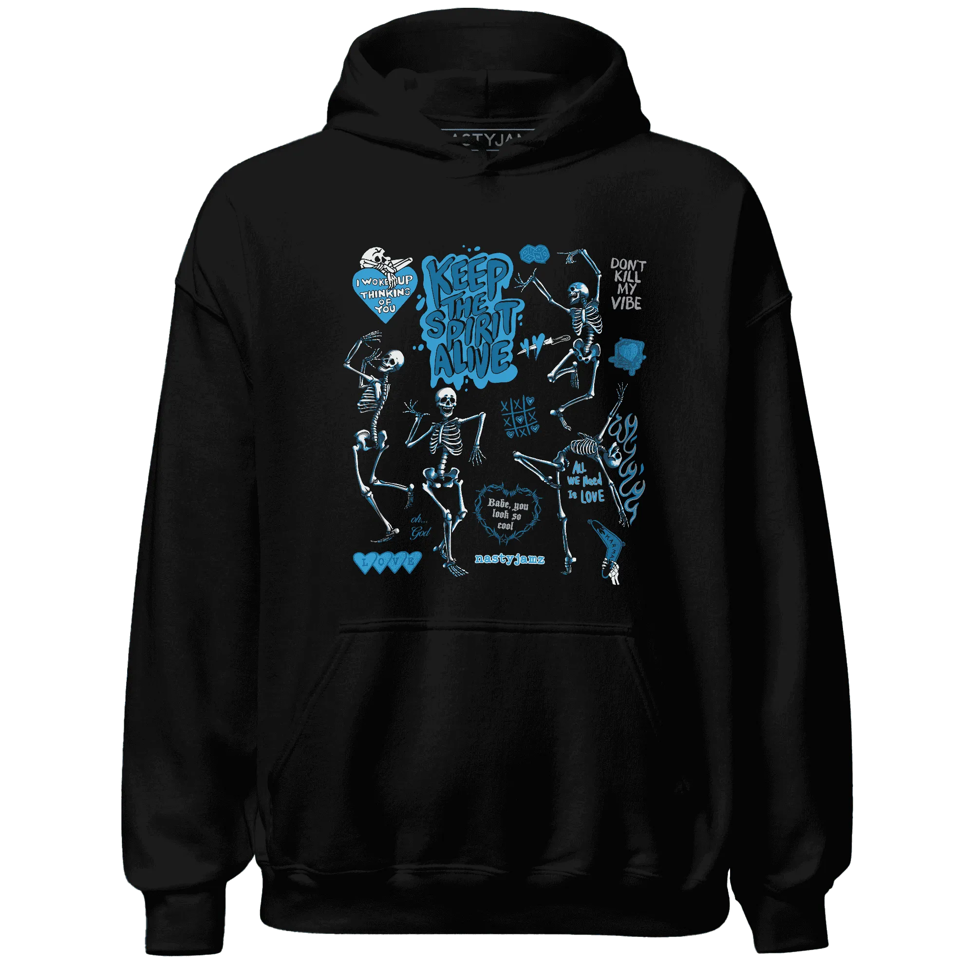Powder-Blue-9s-NastyJamz-Hoodie-Match-Keep-The-Spirit-Alive