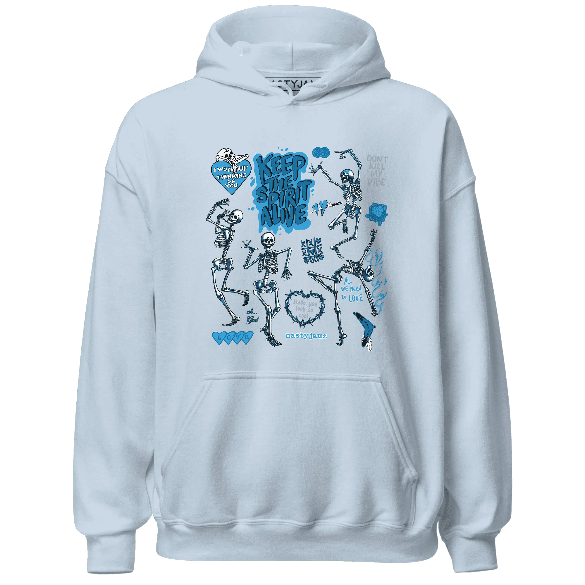 Powder-Blue-9s-NastyJamz-Hoodie-Match-Keep-The-Spirit-Alive