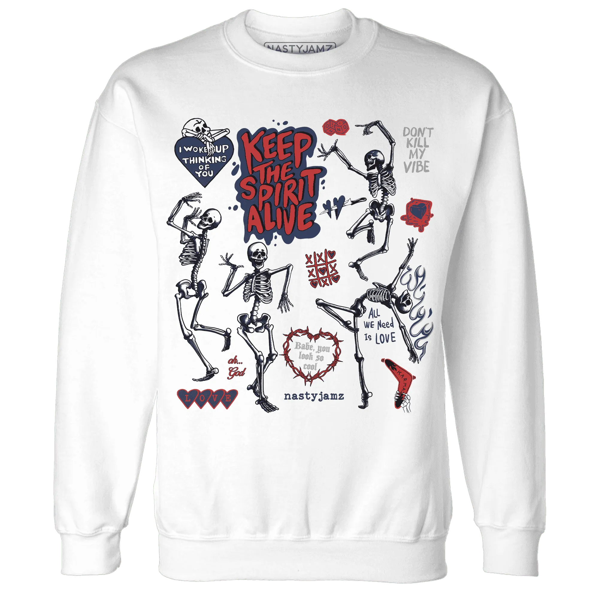 VaporMax-Air-Plus-Midnight-Navy-Gold-Black-NastyJamz-Sweatshirt-Match-Keep-The-Spirit-Alive