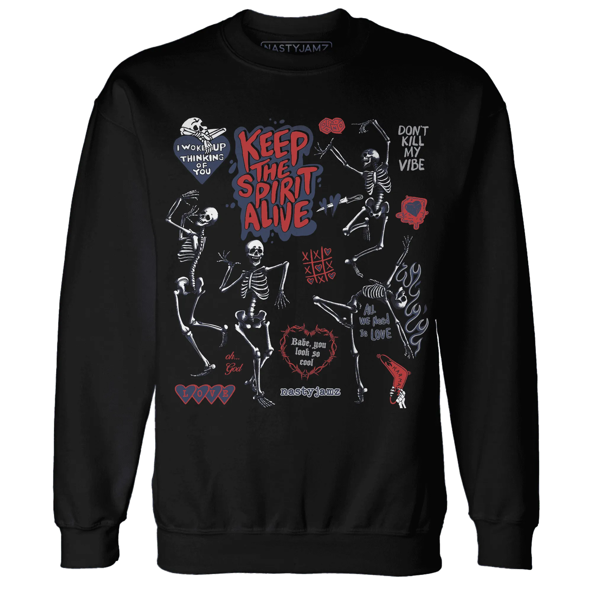 VaporMax-Air-Plus-Midnight-Navy-Gold-Black-NastyJamz-Sweatshirt-Match-Keep-The-Spirit-Alive