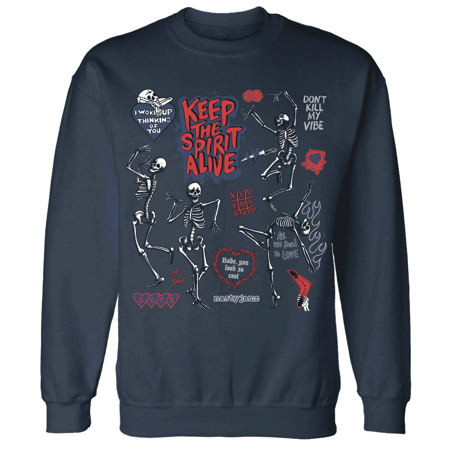 VaporMax-Air-Plus-Midnight-Navy-Gold-Black-NastyJamz-Sweatshirt-Match-Keep-The-Spirit-Alive