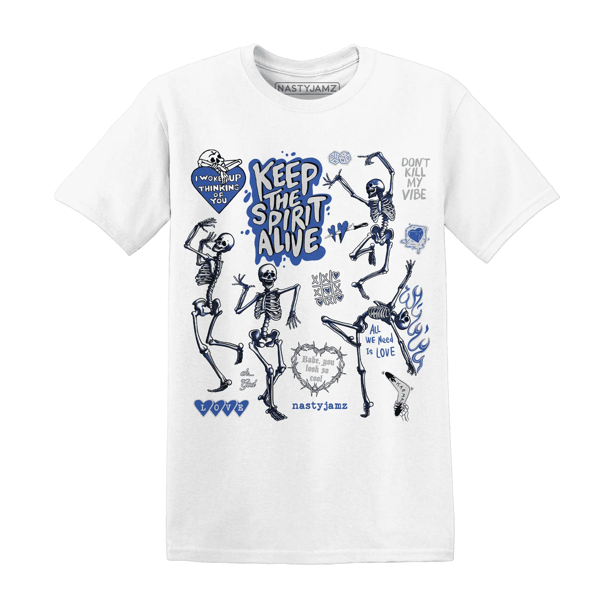 VaporMax-Game-Royal-Blue-NastyJamz-T-Shirt-Match-Keep-The-Spirit-Alive