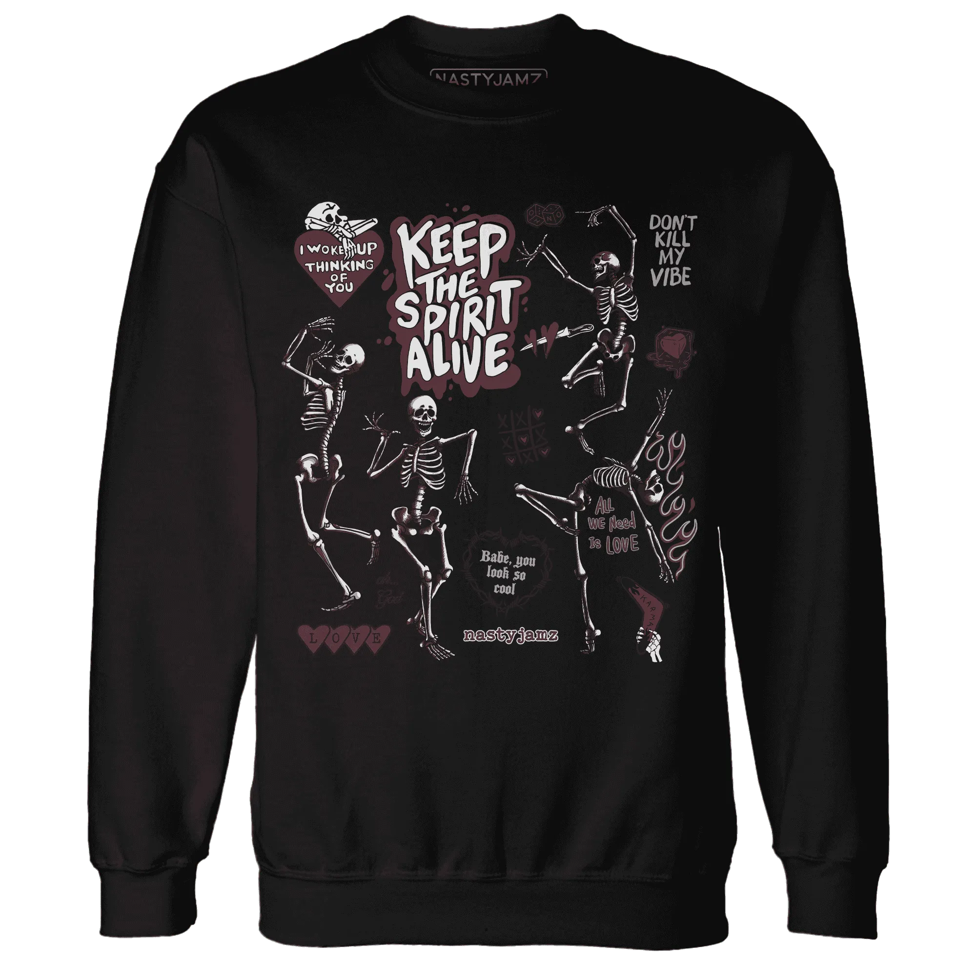 VaporMax-Night-Burgundy-NastyJamz-Sweatshirt-Match-Keep-The-Spirit-Alive