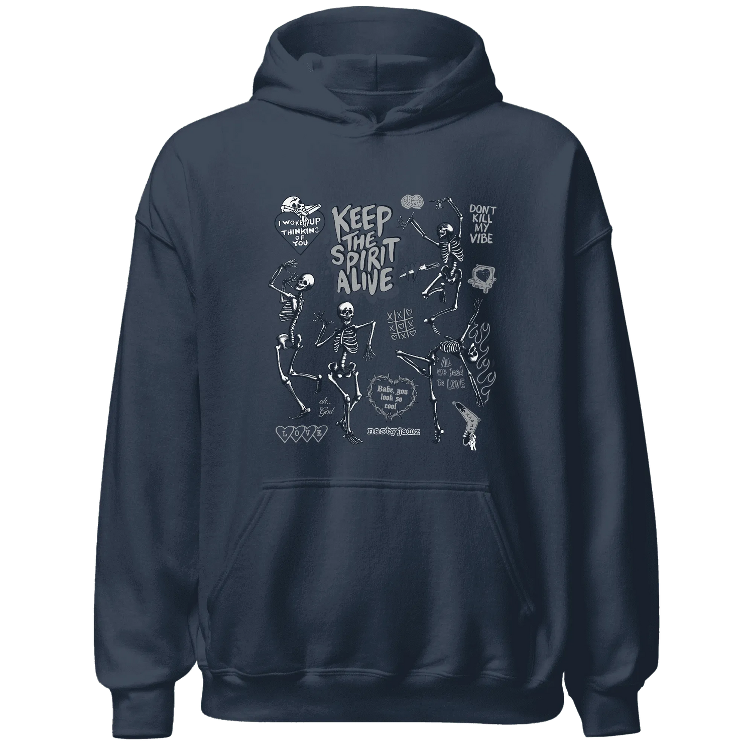 VaporMax-Plus-Midnight-Navy-White-Metallic-Silver-Hoodie-Match-Keep-The-Spirit-Alive