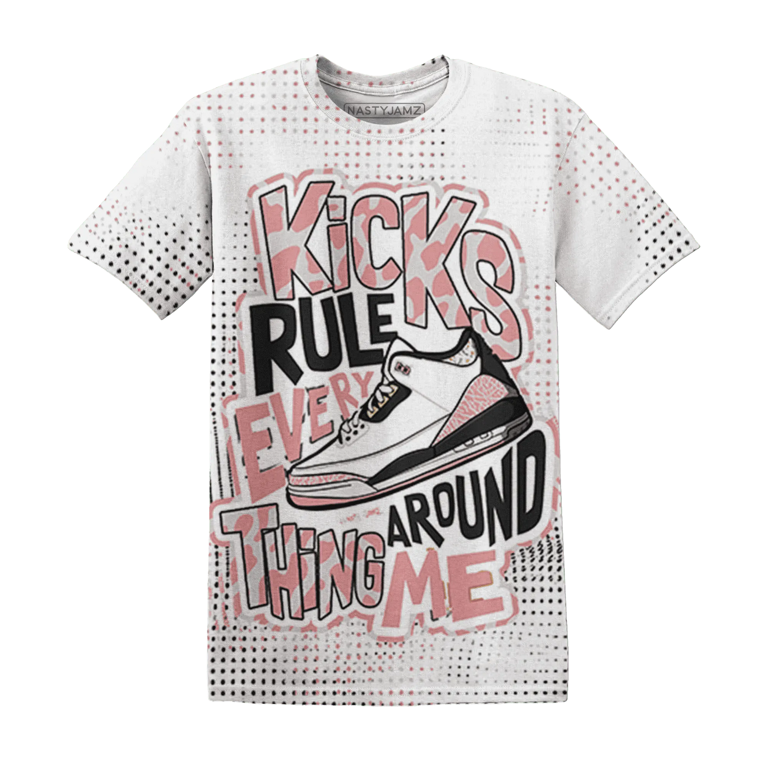 Red-Stardust-3s-T-Shirt-Match-Kicks-Rule