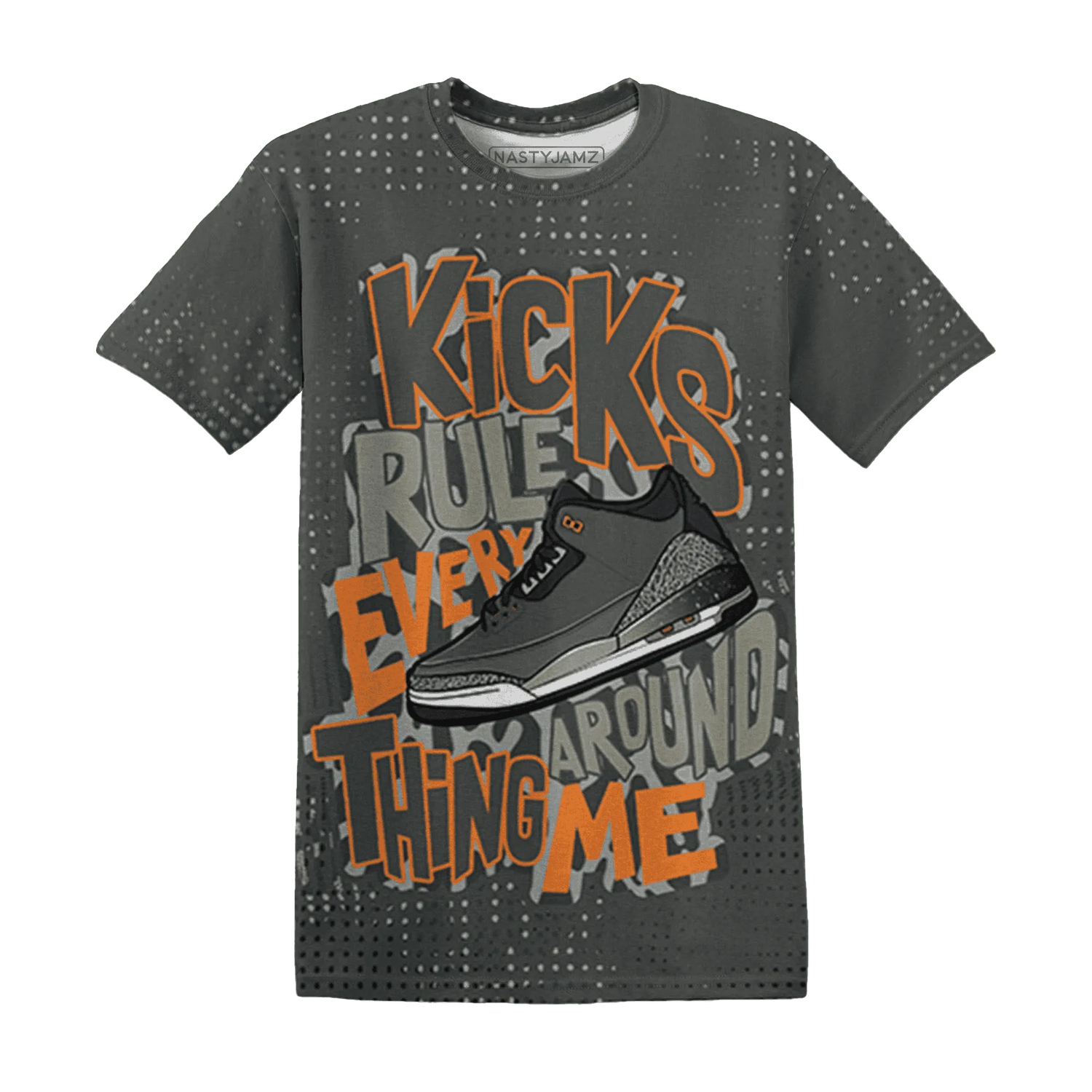 Fear-Pack-3s-T-Shirt-Match-Kicks-Rule