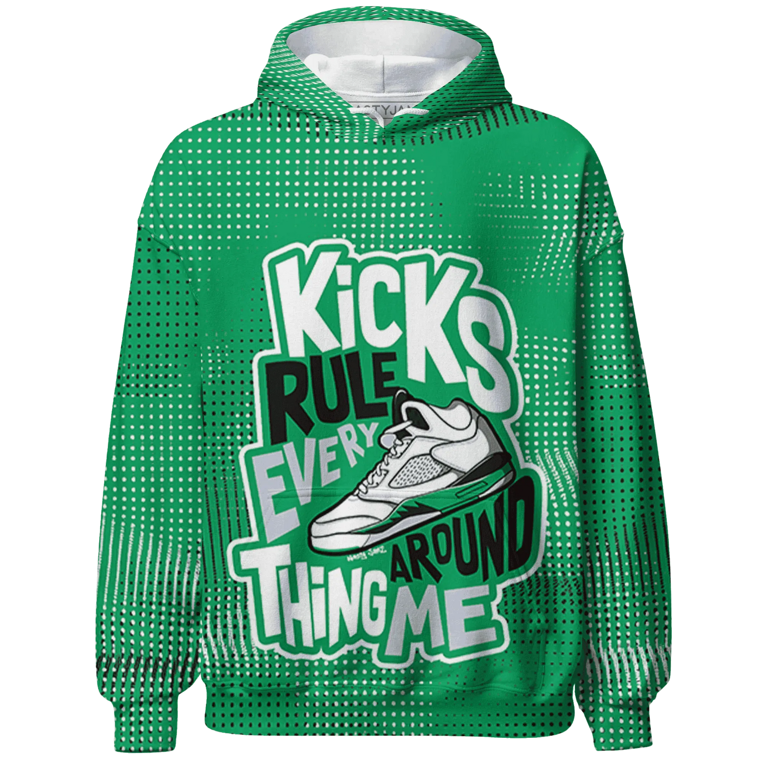 Lucky-Green-5s-Hoodie-Match-Kicks-Rule