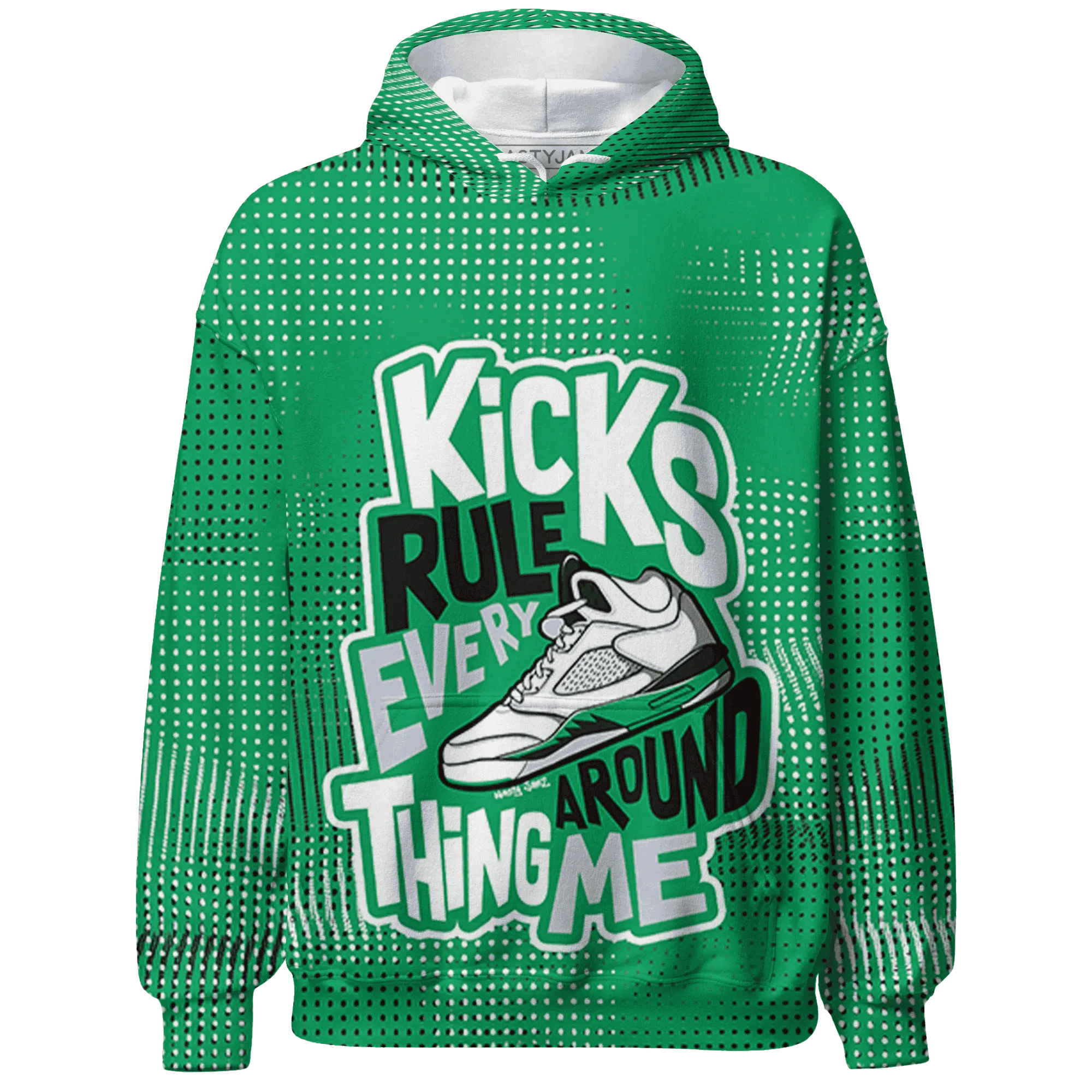 Lucky-Green-5s-Hoodie-Match-Kicks-Rule