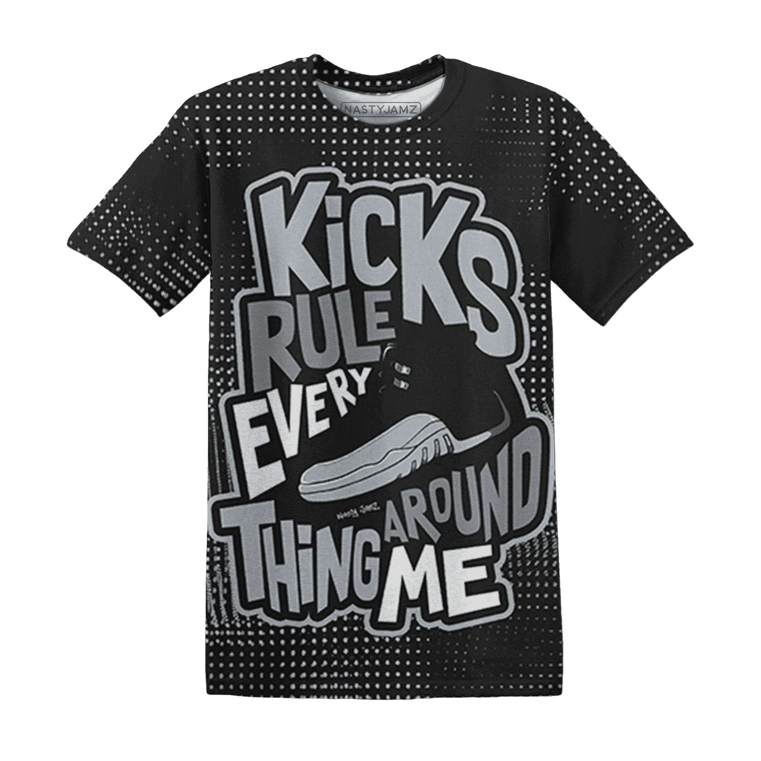 Wolf-Grey-12s-T-Shirt-Match-Kicks-Rule-3D