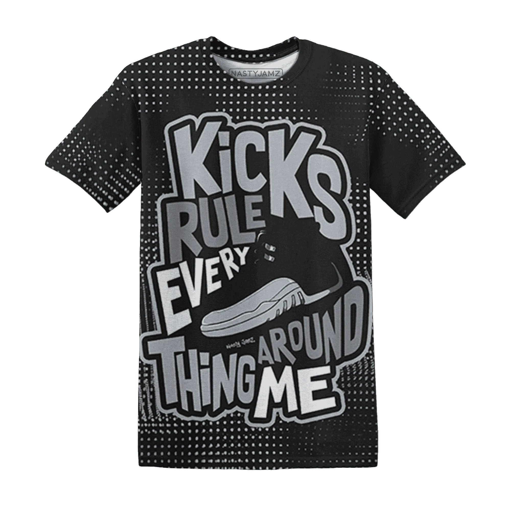 Wolf-Grey-12s-T-Shirt-Match-Kicks-Rule-3D