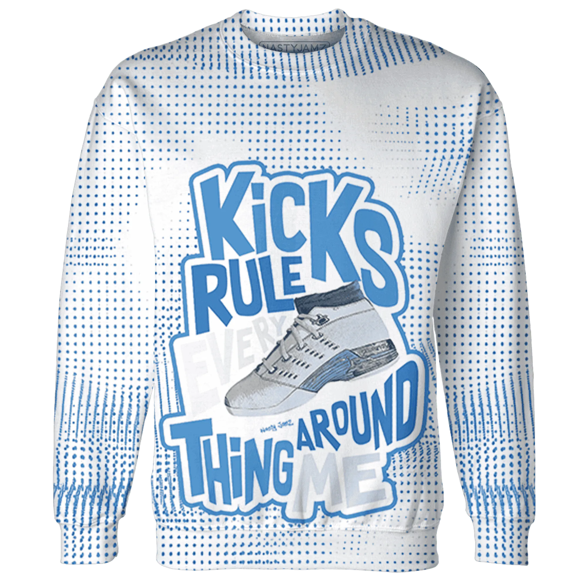 Carolina-Blue-Univercitii-17s-Sweatshirt-Match-Kicks-Rule-3D