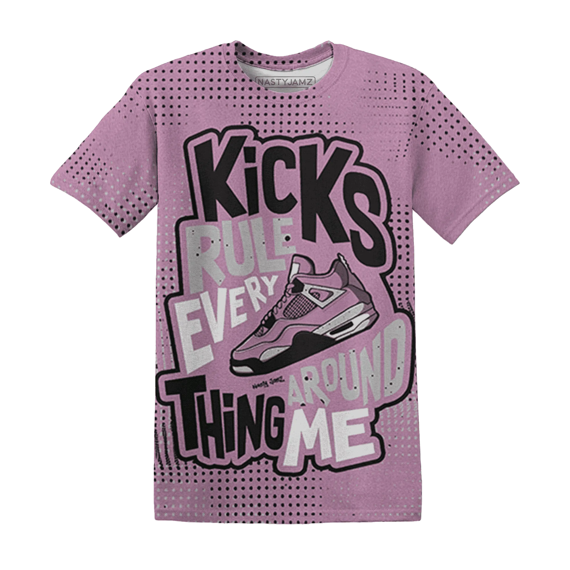 Orchid-Neutral-Grey-Black-White-4s-NastyJamz-T-Shirt-Match-Kicks-Rule-3D