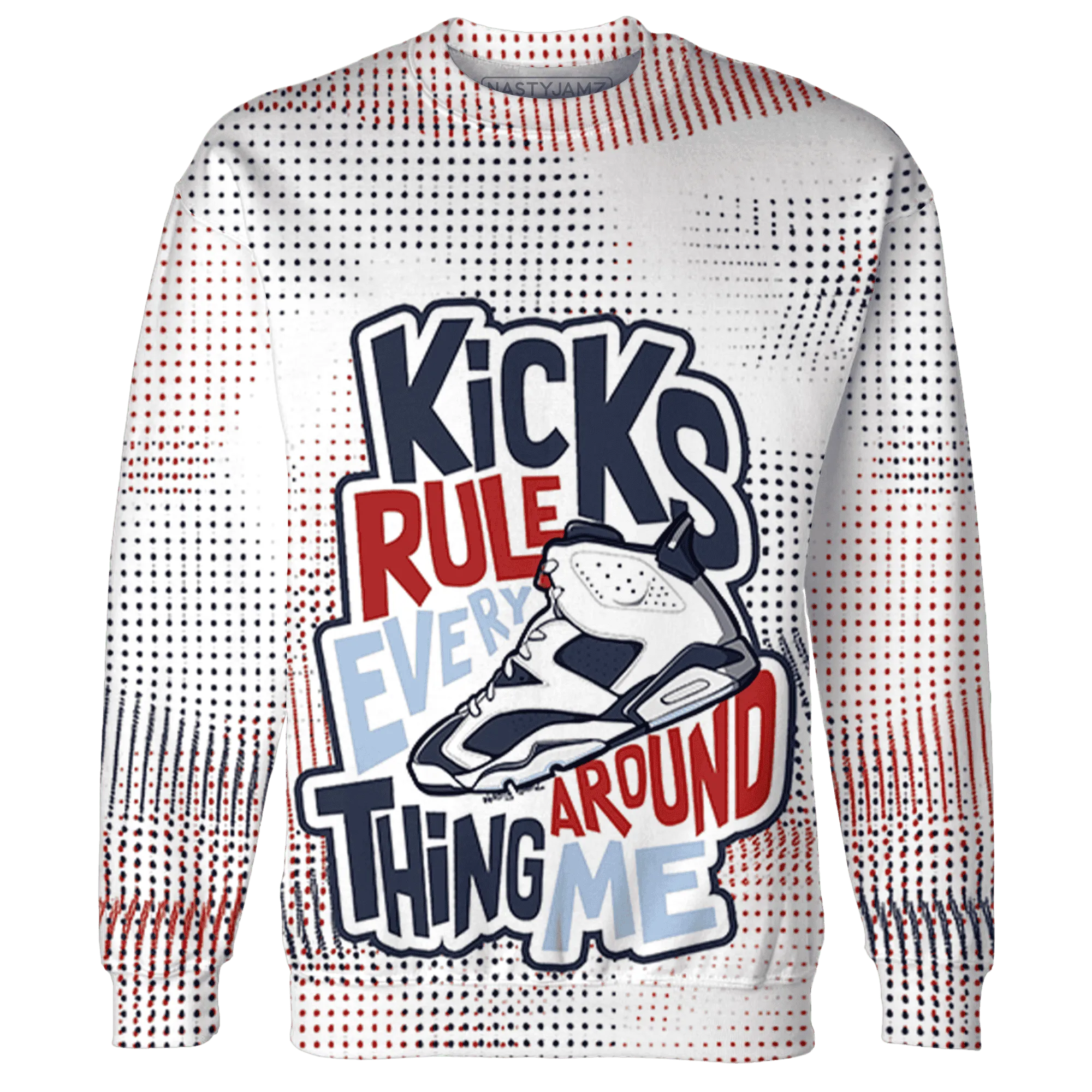 White-Navy-6s-Sweatshirt-Match-Kicks-Rule-3D
