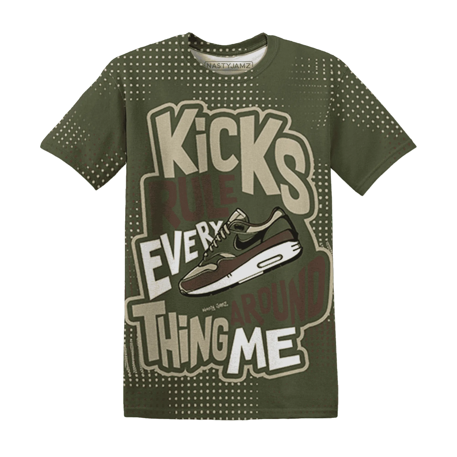 AM-1-Essential-Premium-NastyJamz-T-Shirt-Match-Kicks-Rule-3D