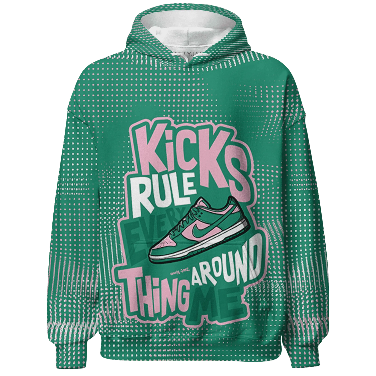 Dunk-Pink-Malachite-Medium-Soft-Low-Sail-Hoodie-Match-Kicks-Rule-3D
