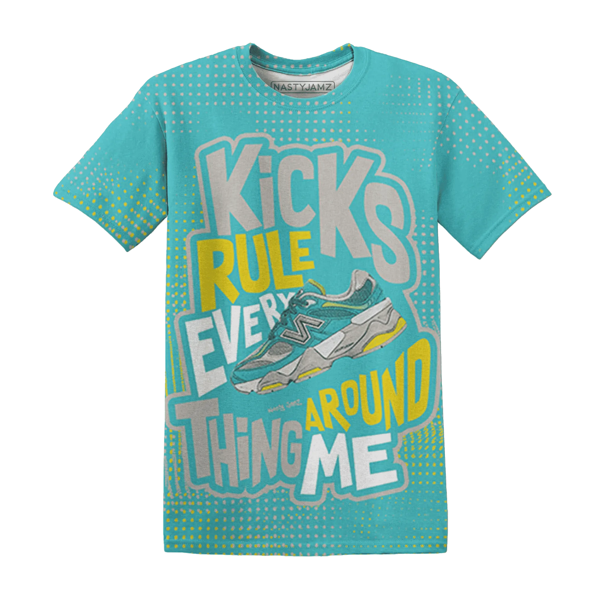 NBL-Cyan-Burst-9060-T-Shirt-Match-Kicks-Rule-3D