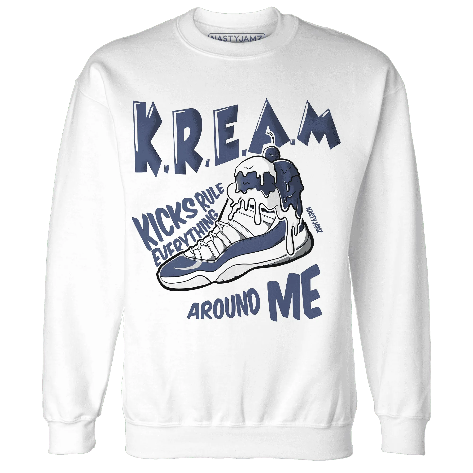 Low-Diffused-Blue-11s-Sweatshirt-Match-Kream-Sneaker