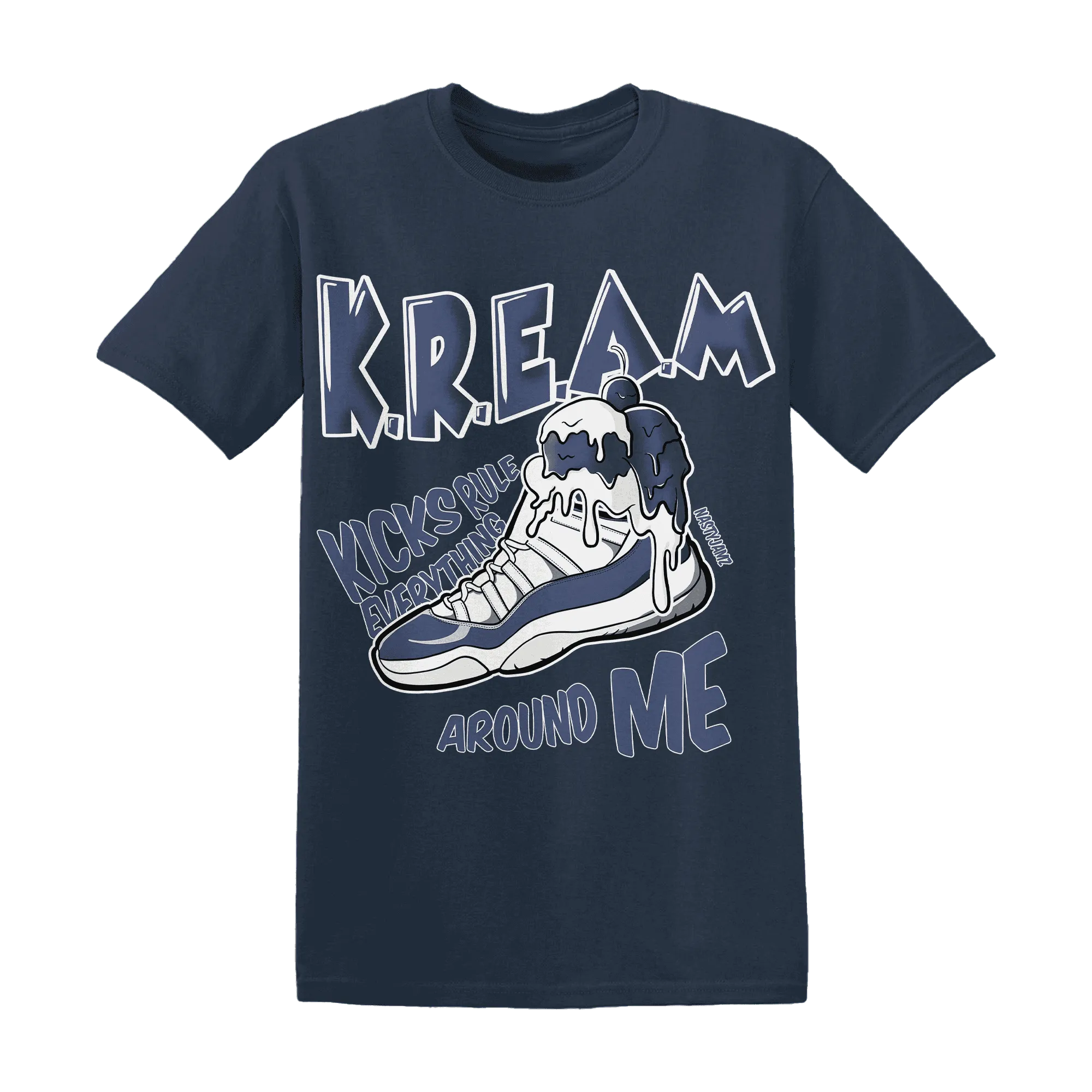 Low-Diffused-Blue-11s-T-Shirt-Match-Kream-Sneaker