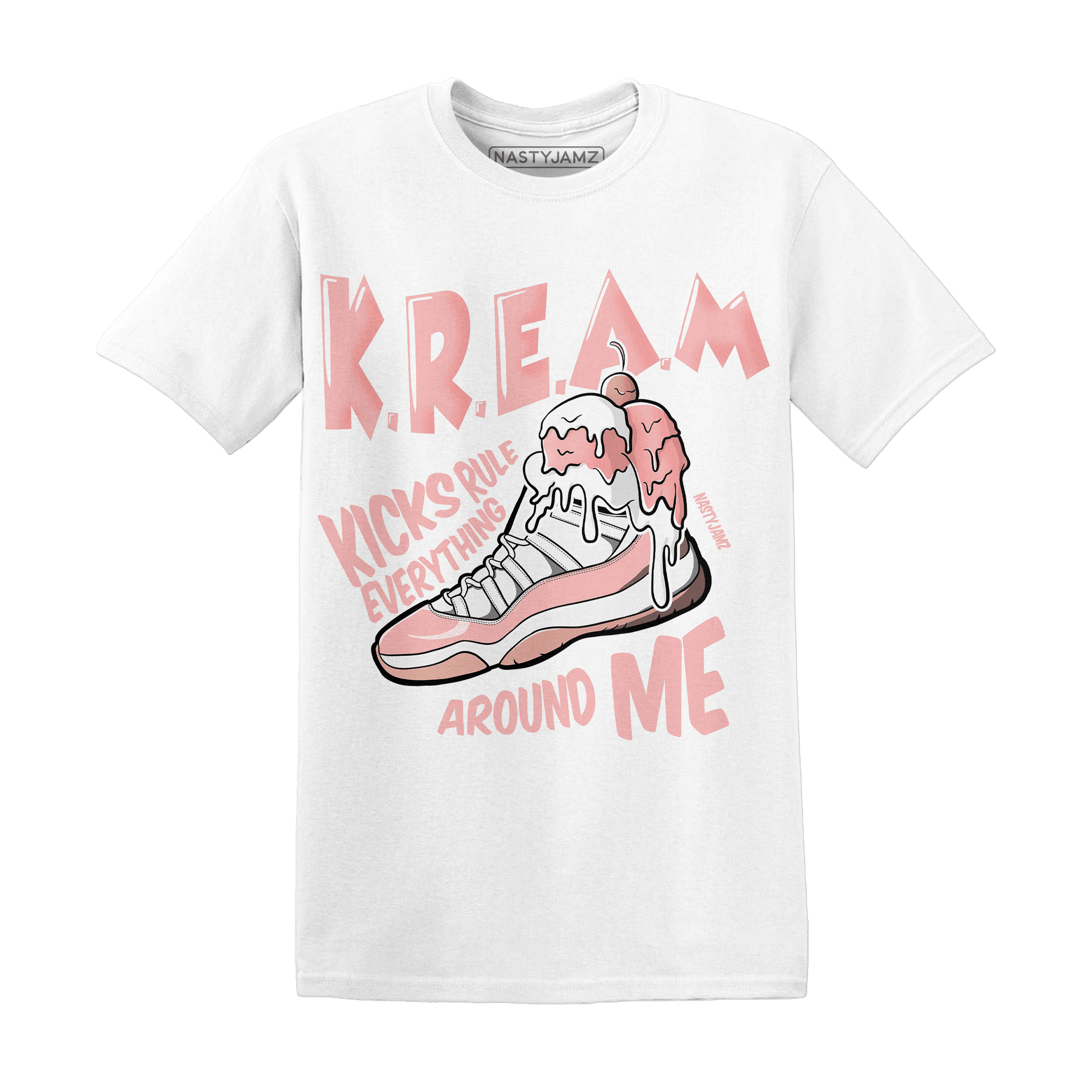 Low Legend Pink 11s T Shirt Match Kream Sneaker - NastyJamz