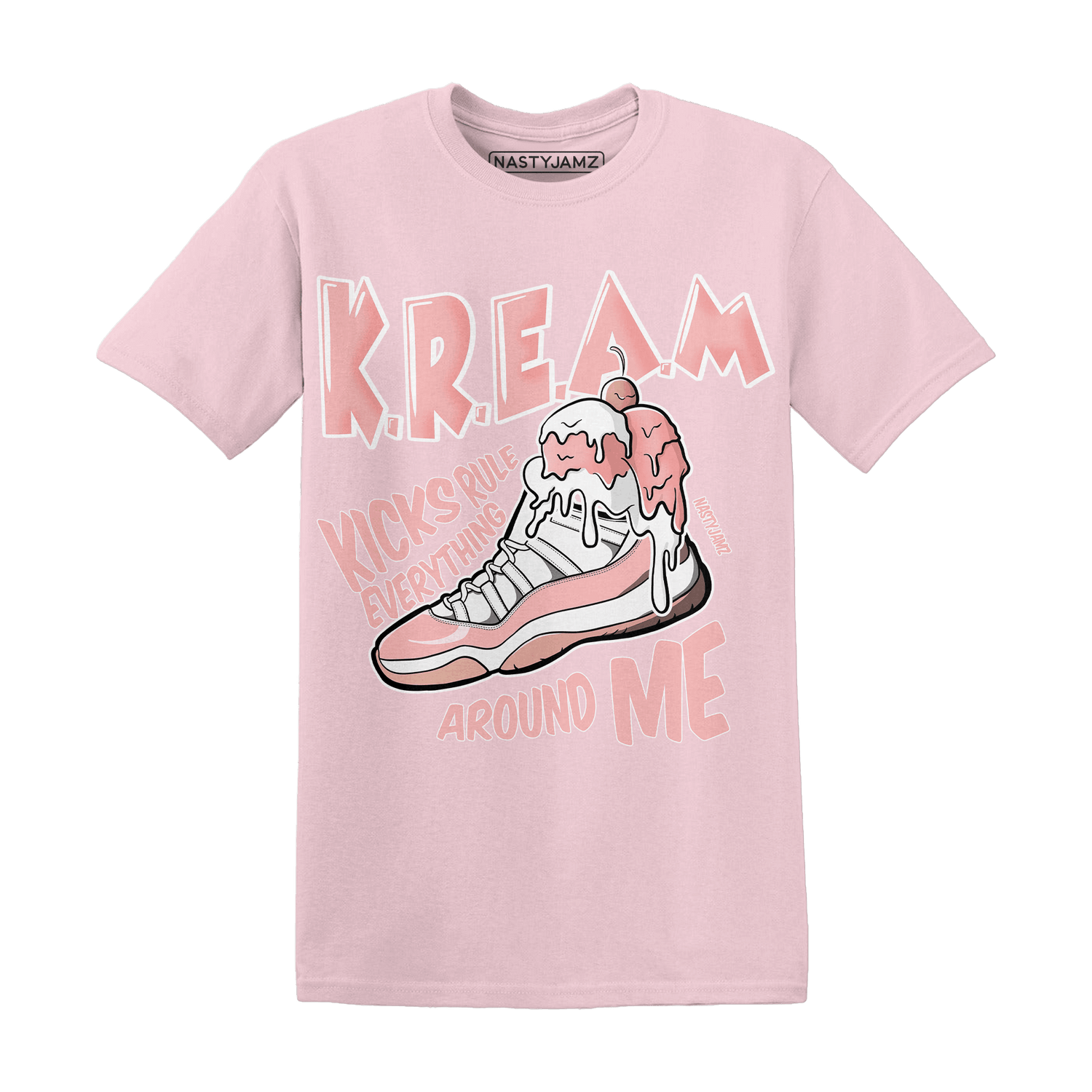 Low Legend Pink 11s T Shirt Match Kream Sneaker - NastyJamz