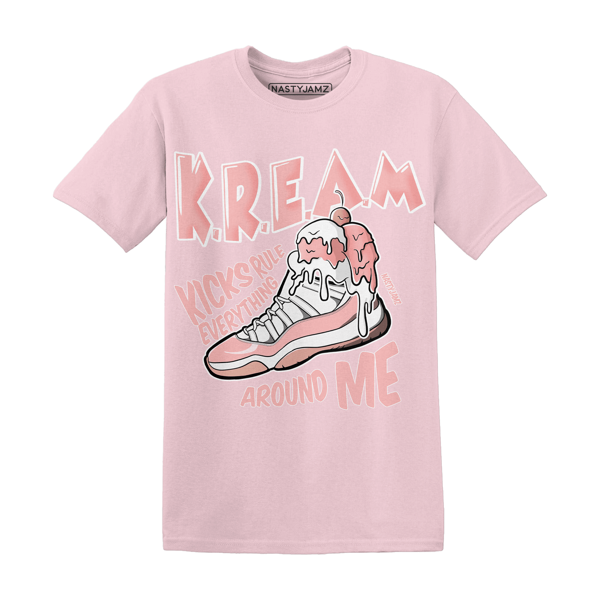 Low Legend Pink 11s T Shirt Match Kream Sneaker - NastyJamz
