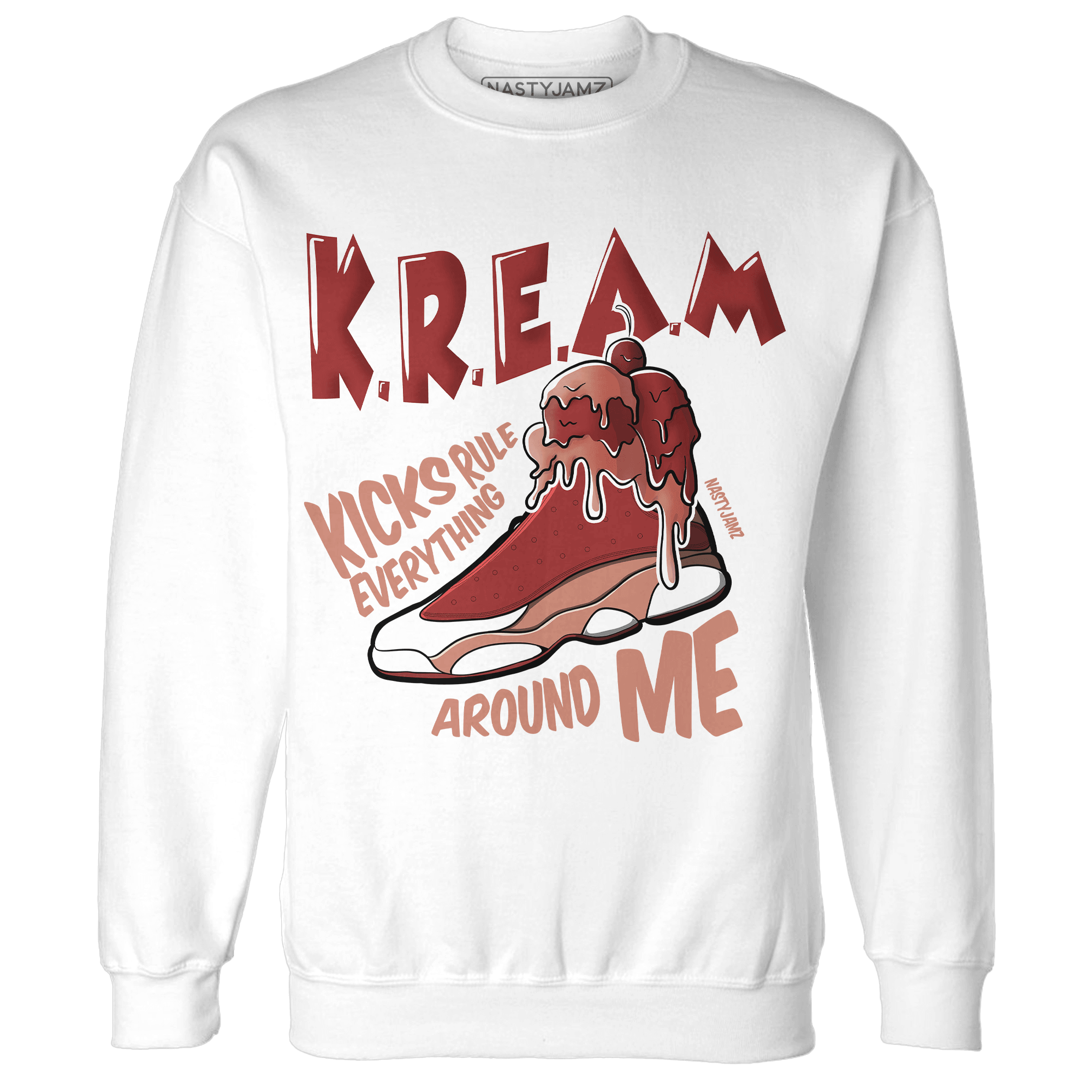 Dune Red 13s Sweatshirt Match Kream Sneaker - NastyJamz