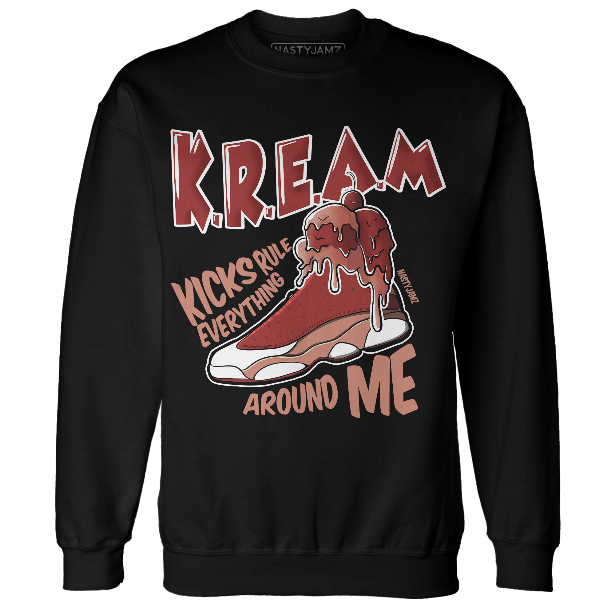 Dune Red 13s Sweatshirt Match Kream Sneaker - NastyJamz