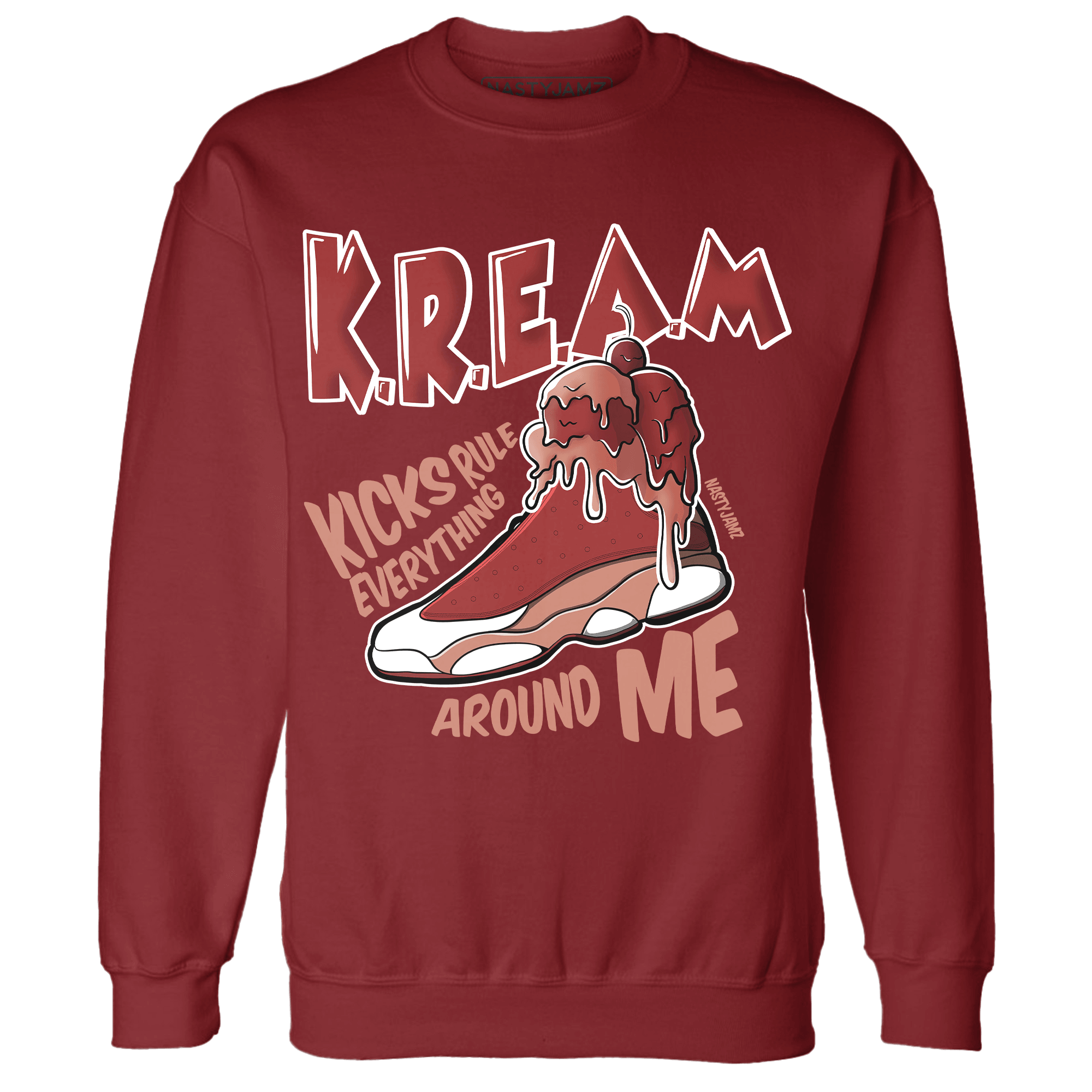 Dune Red 13s Sweatshirt Match Kream Sneaker - NastyJamz